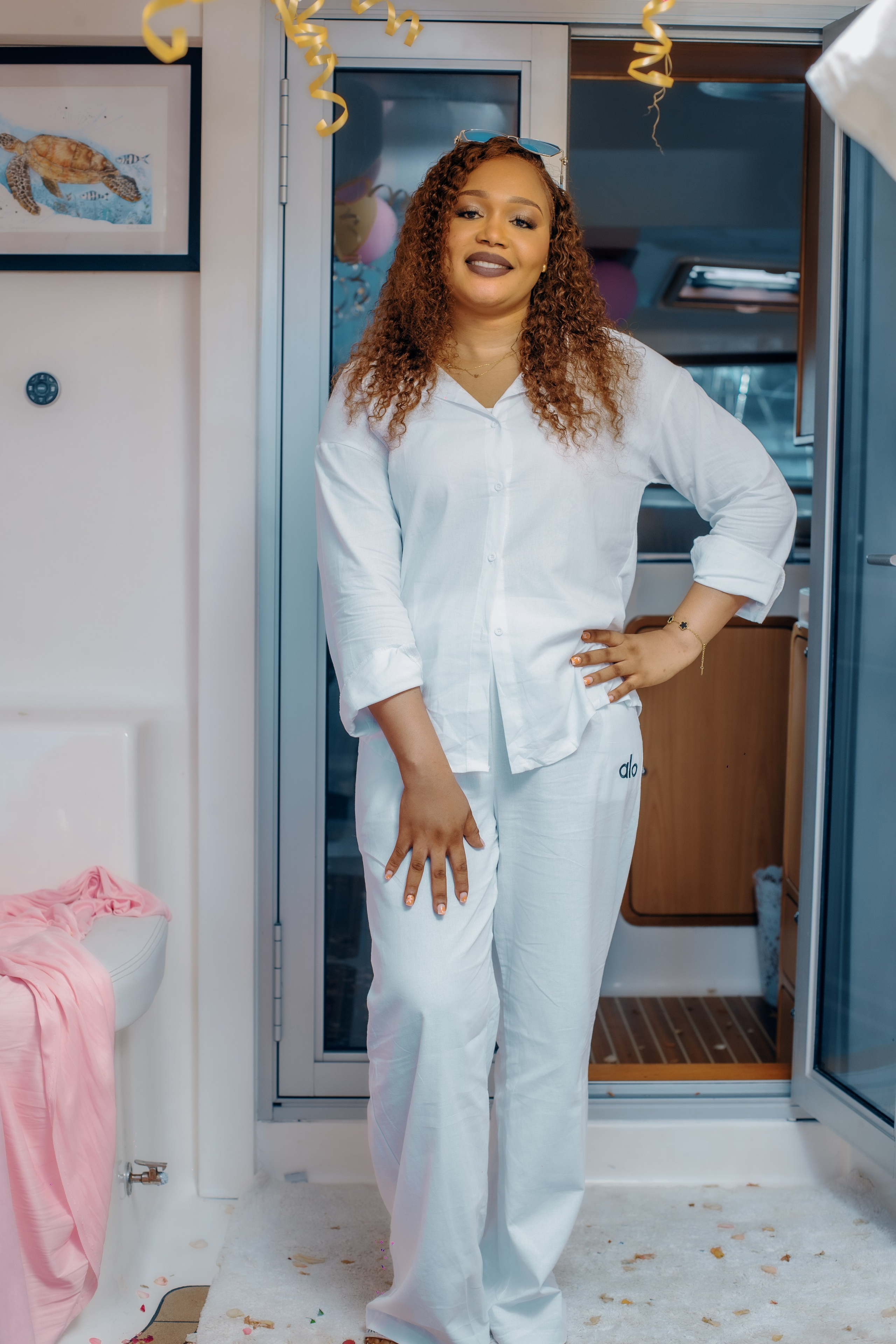 Hilda’s Birthday Yacht ride session. A creative consultant based in Mombasa, Kenya