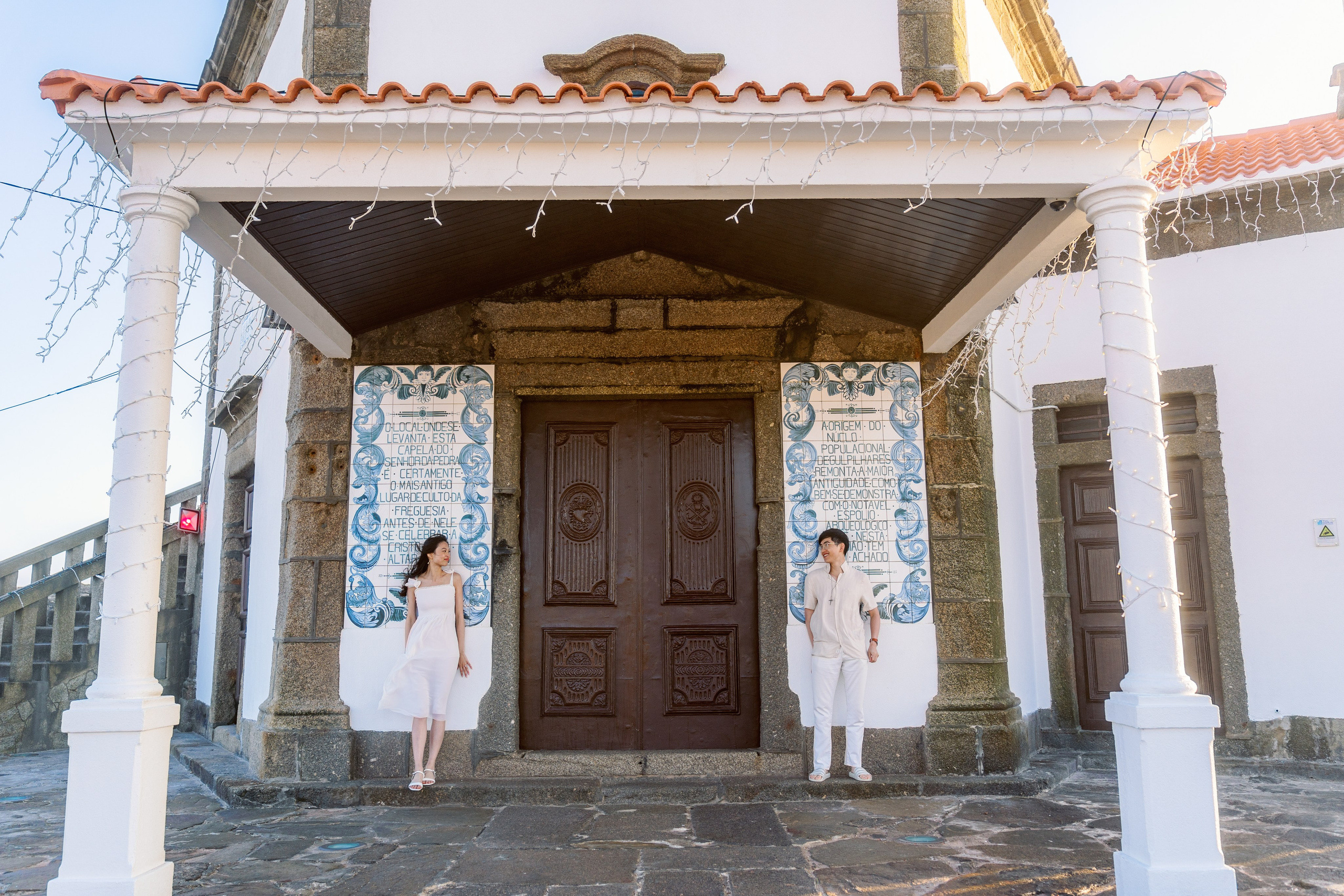 Ethan & Esther near Capela do Senhor da Pedra. Porto Travel Photographer | Couples & Vacation Photos in Portugal — WePortugal