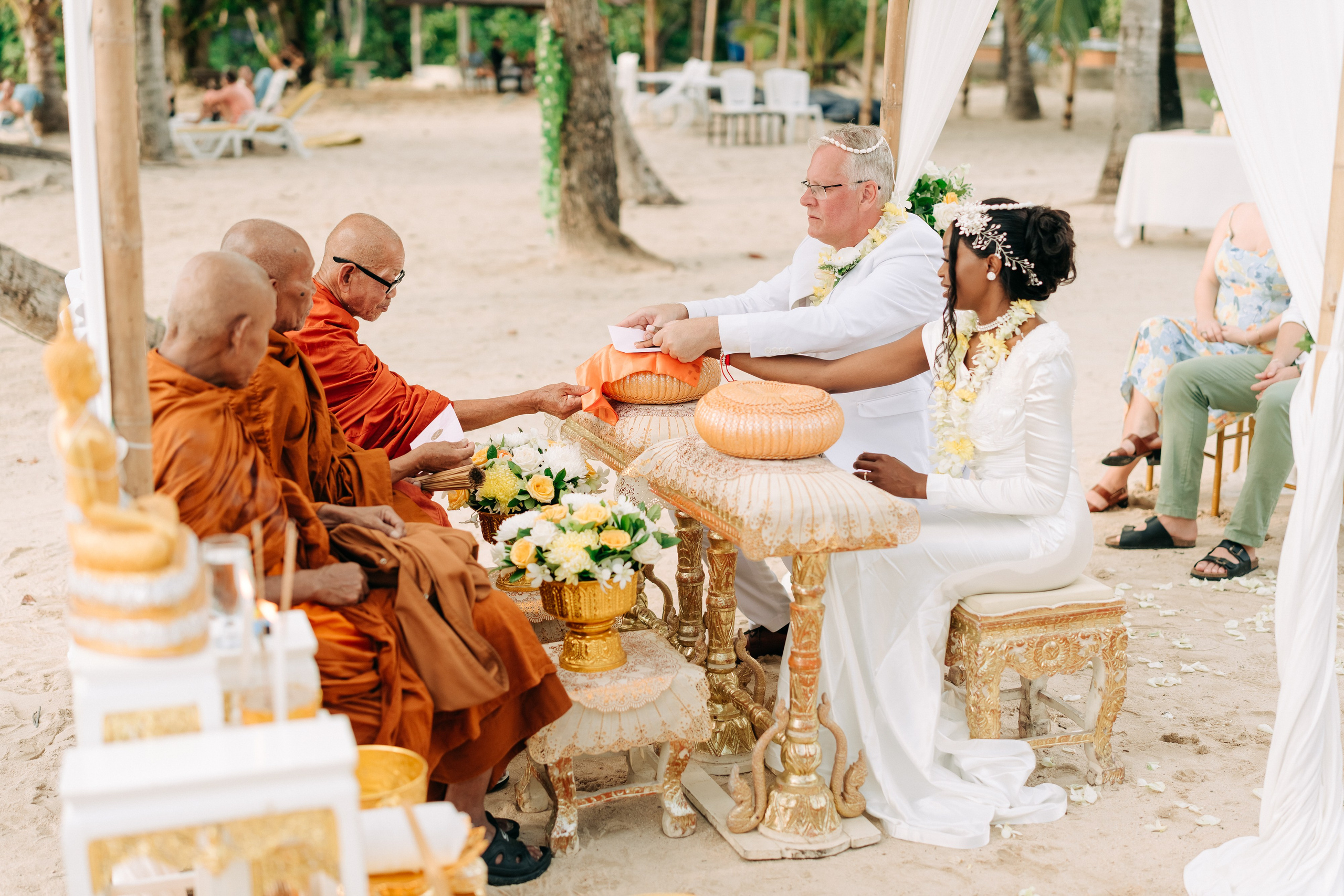 Photo. Буддийская свадебная церемония на Самуи, Таиланд