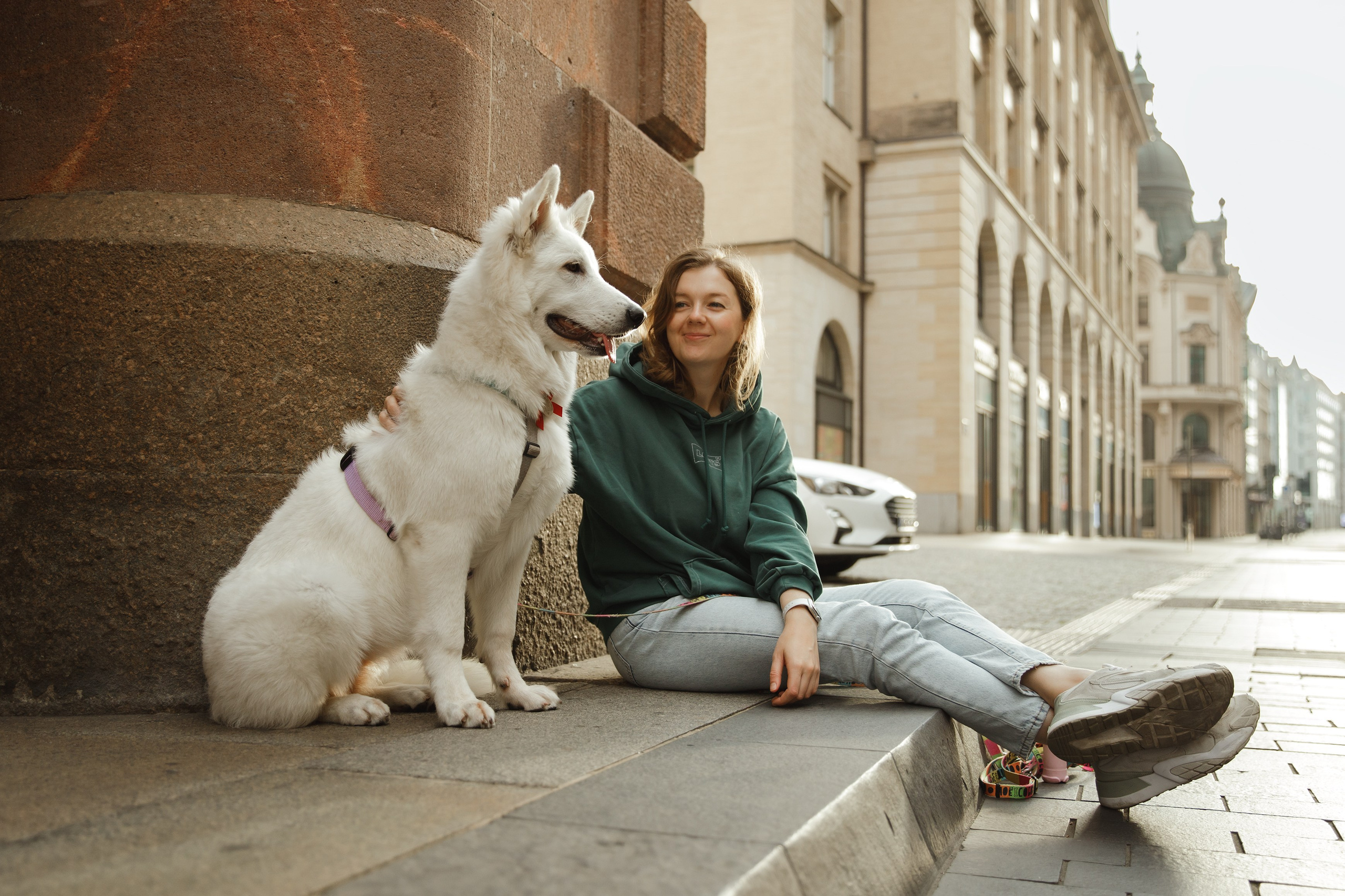 Astra in Leipzig. Kaja | fotograf we Wrocławiu | ludzie i psy
