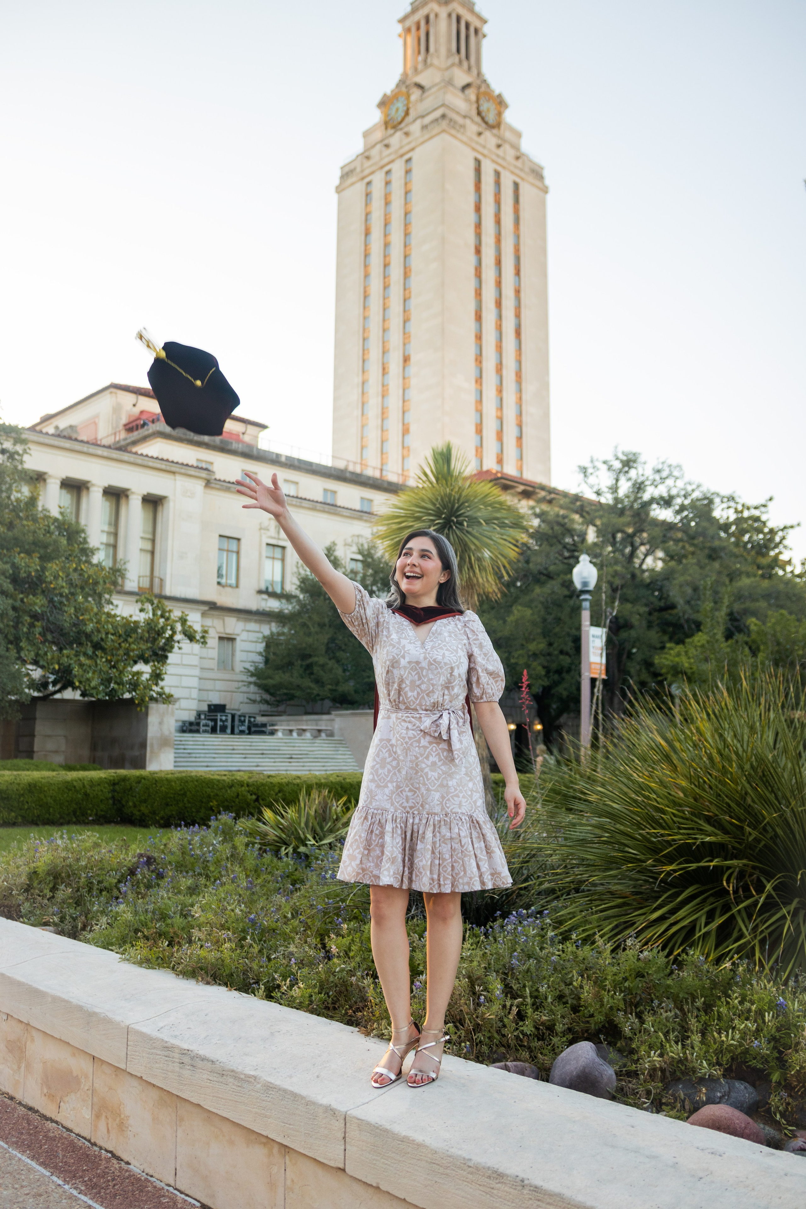 Paola’s graduation photoshoot at the University of Texas Austin