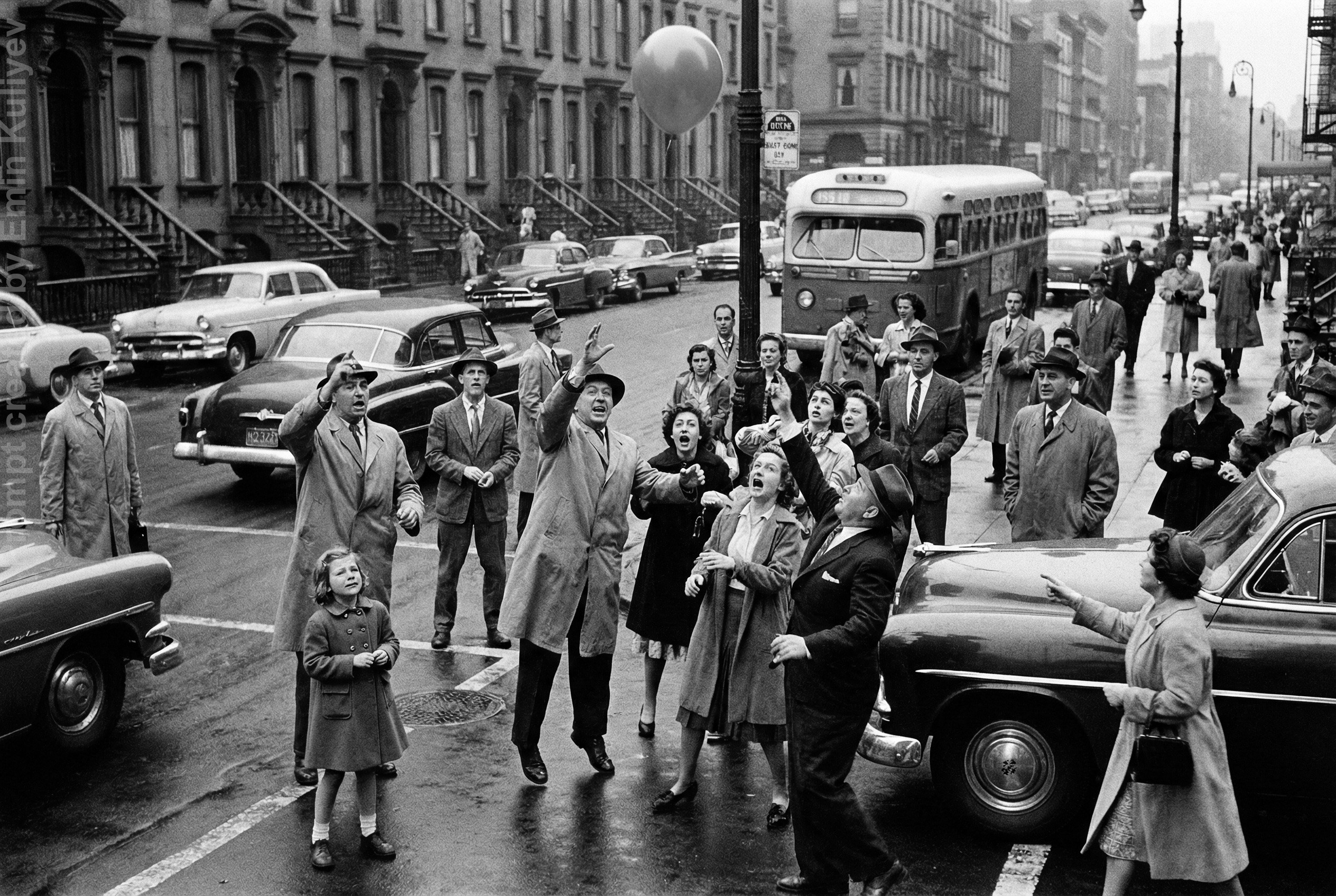 AI 1950s photo style test, vintage film look, realistic AI photography, retro image generation, learn my prompts in online class. Emin Kuliyev — Award-Winning Wedding Photojournalist NYC & USA | Best Wedding Photographer Known for Candid, Timeless Moments