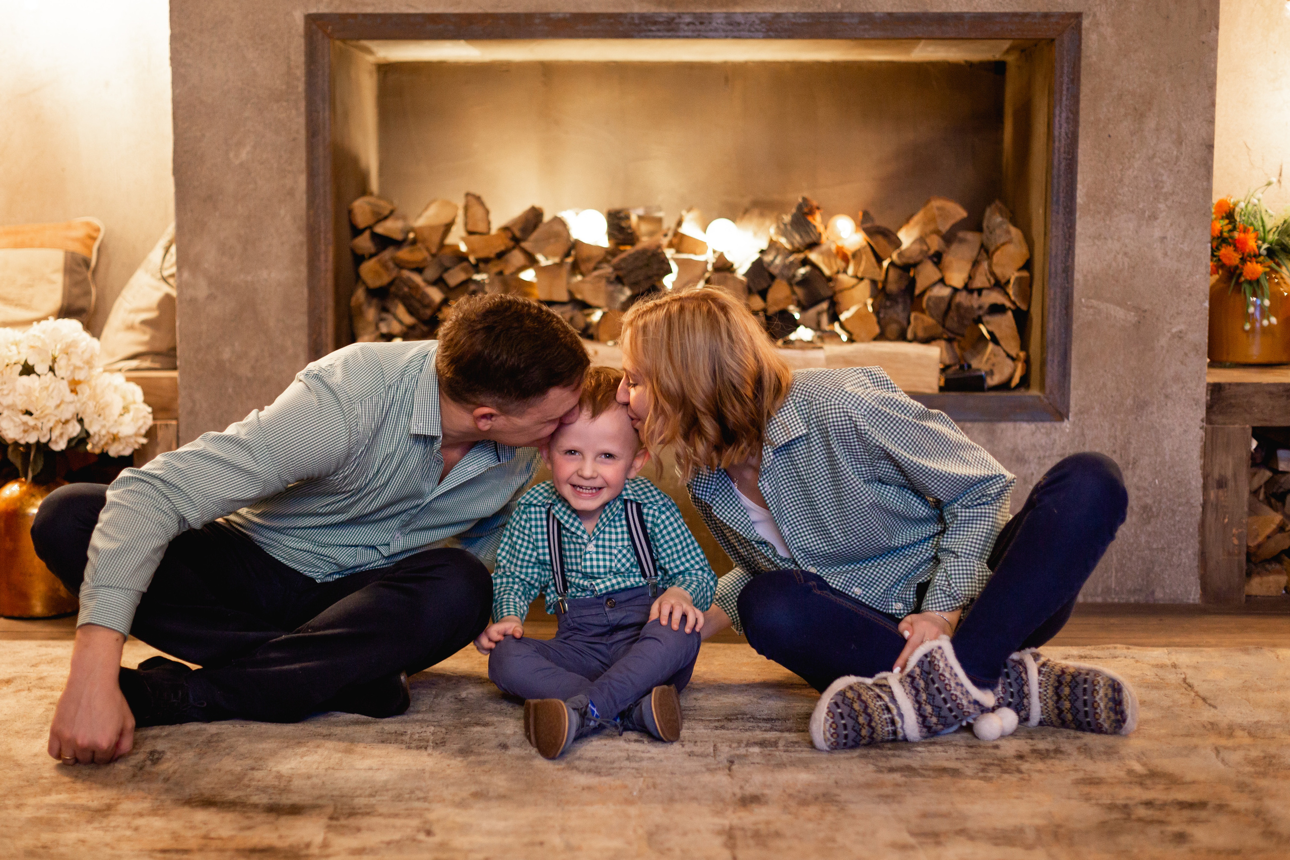 Andrew, Sveta & Andrew Junior | Family Portrait in The Studio. Sasha Amelie — Lifestyle Photographer NYC