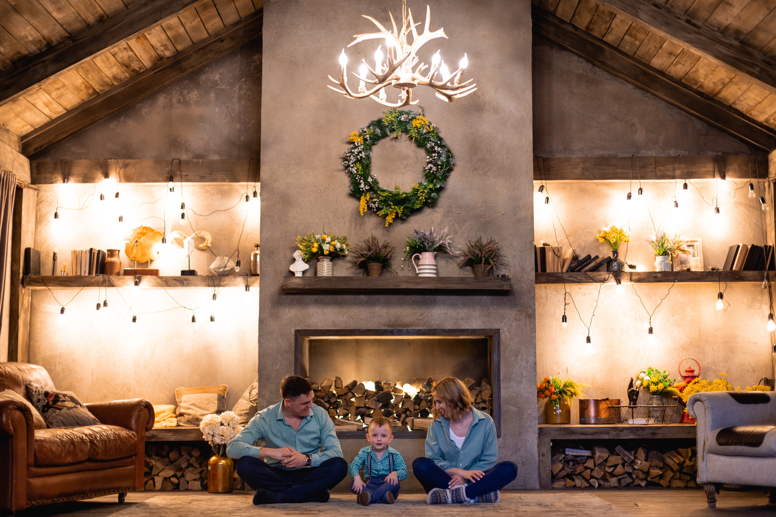 Andrew, Sveta & Andrew Junior | Family Portrait in The Studio. Sasha Amelie — Lifestyle Photographer NYC