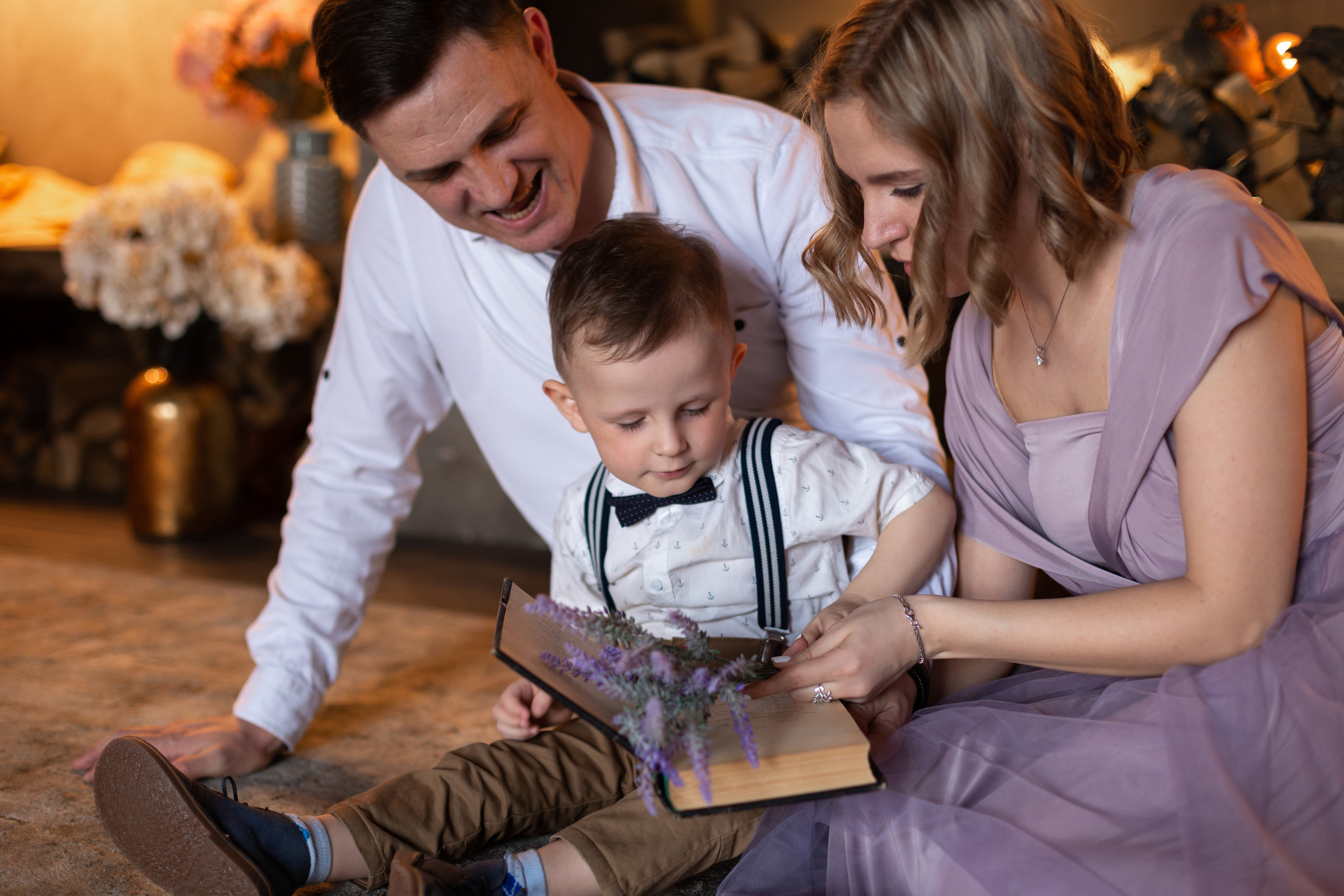 Andrew, Sveta & Andrew Junior | Family Portrait in The Studio. Sasha Amelie — Lifestyle Photographer NYC