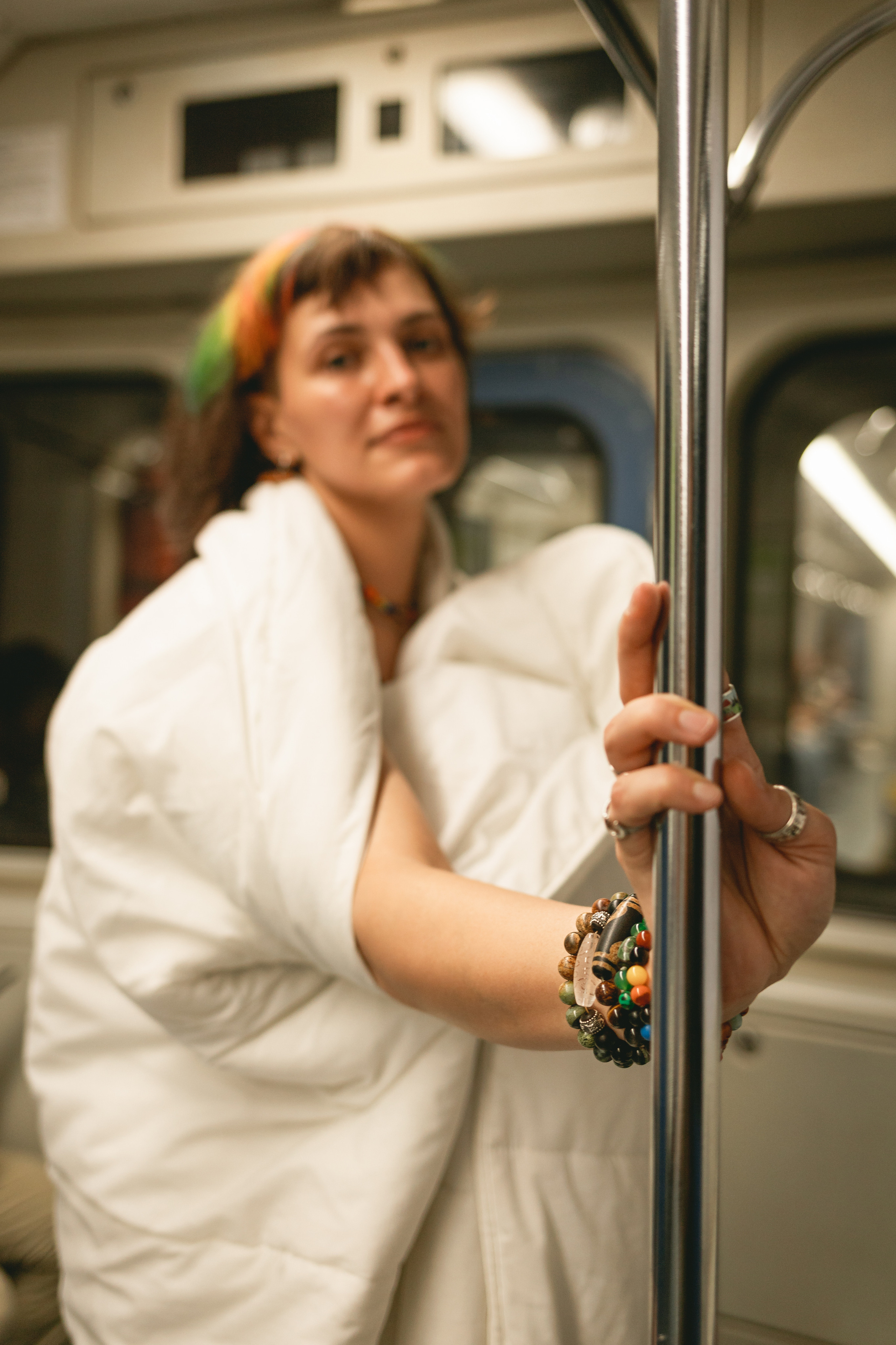 Asya | Blanket in the metro. Sasha Amelie — Lifestyle Photographer NYC