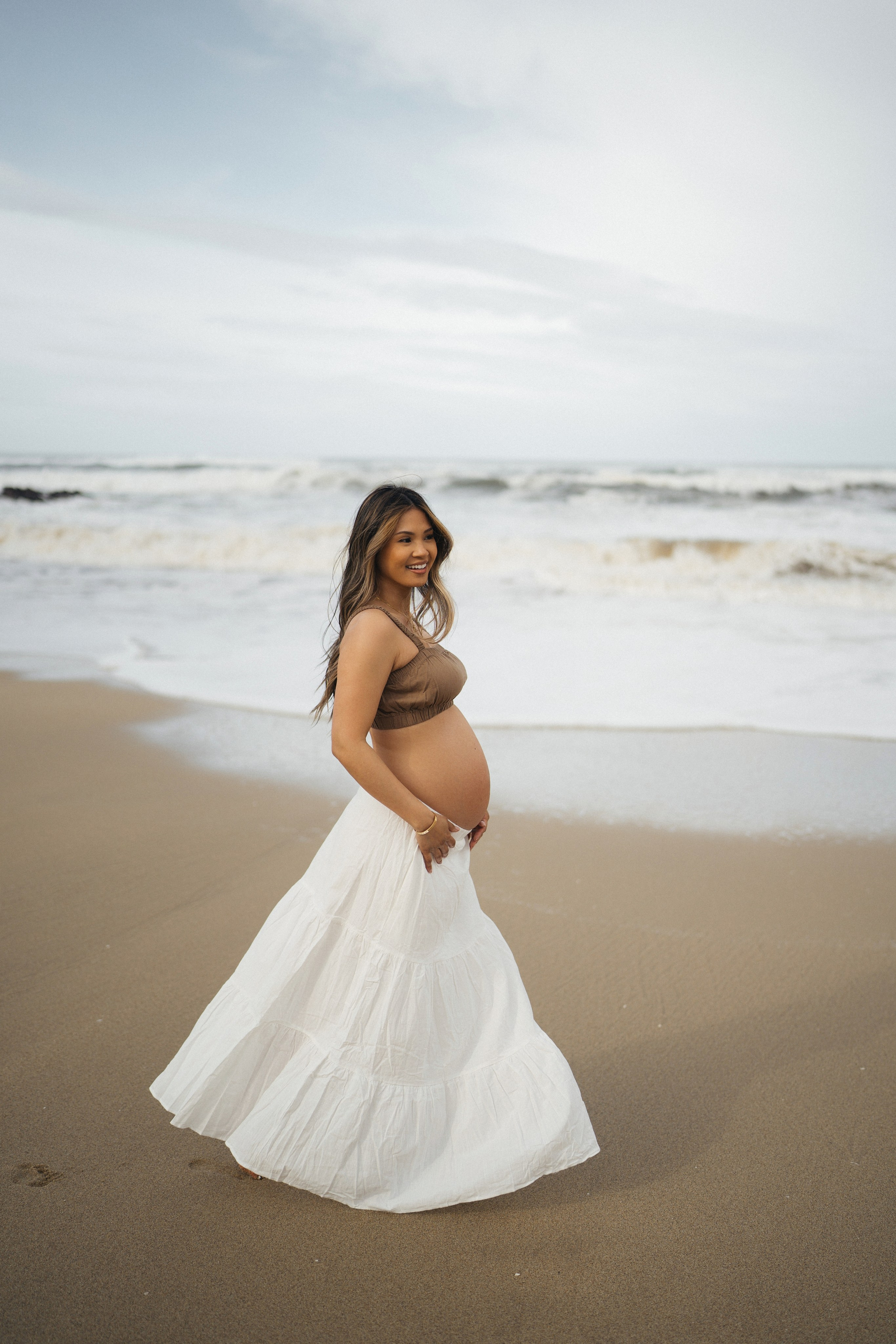 Lynh’s Maternity Session at Half Moon Bay