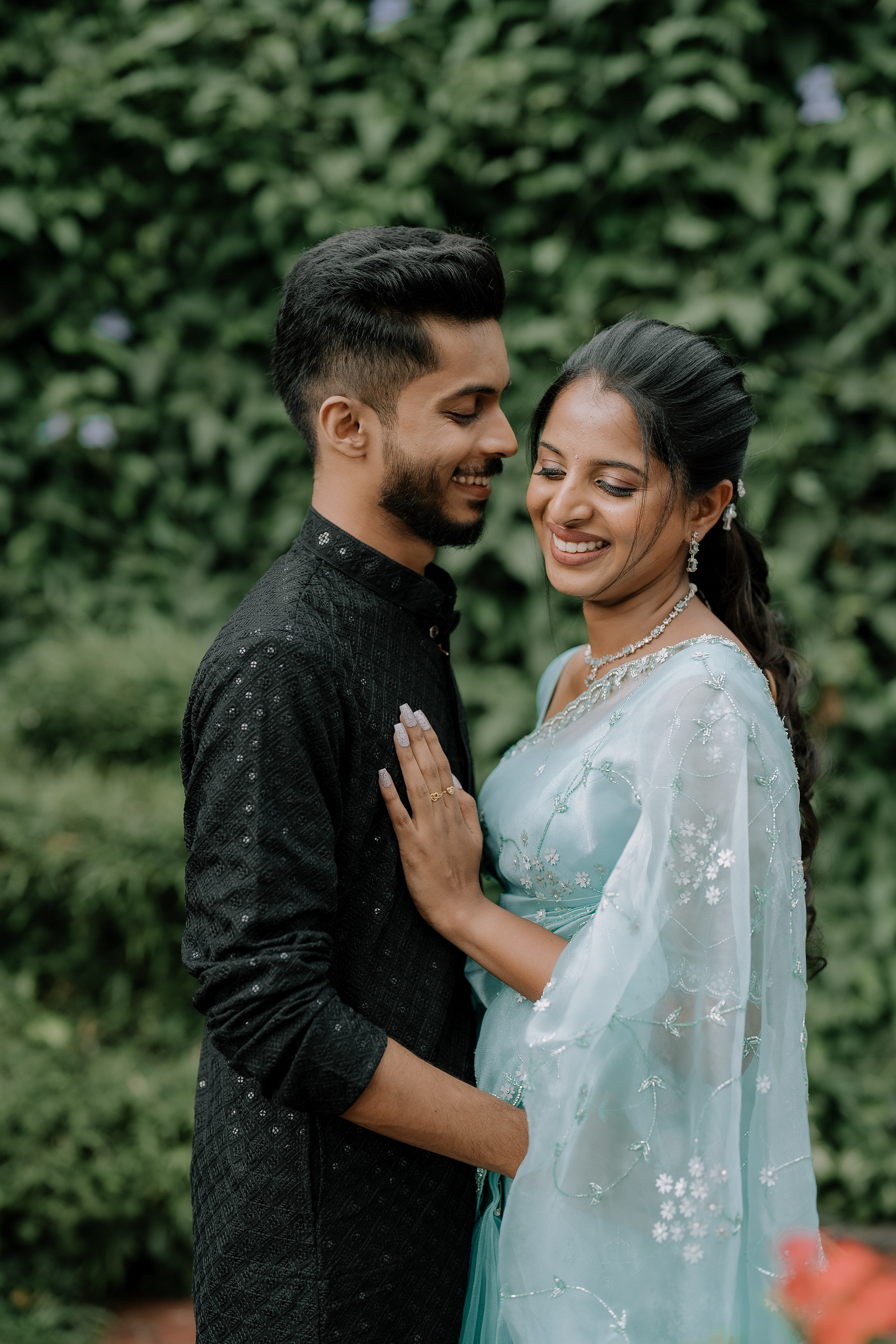 Engagement Ft. Aneesha & Mathew. Fine art Wedding Photographers in India & Canada