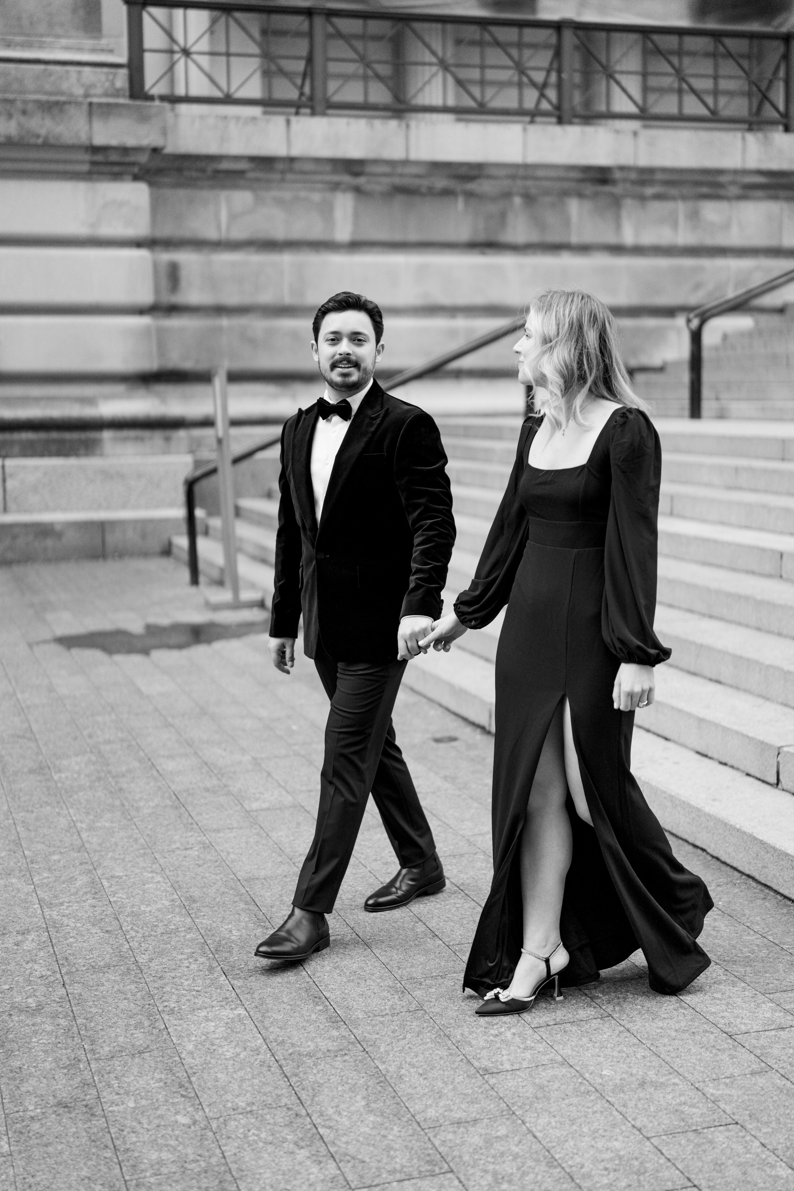 Caroline and Brendan’s Museum MET and Library Engagement Shoot. Wedding photographer and videographer New York | New Jersey