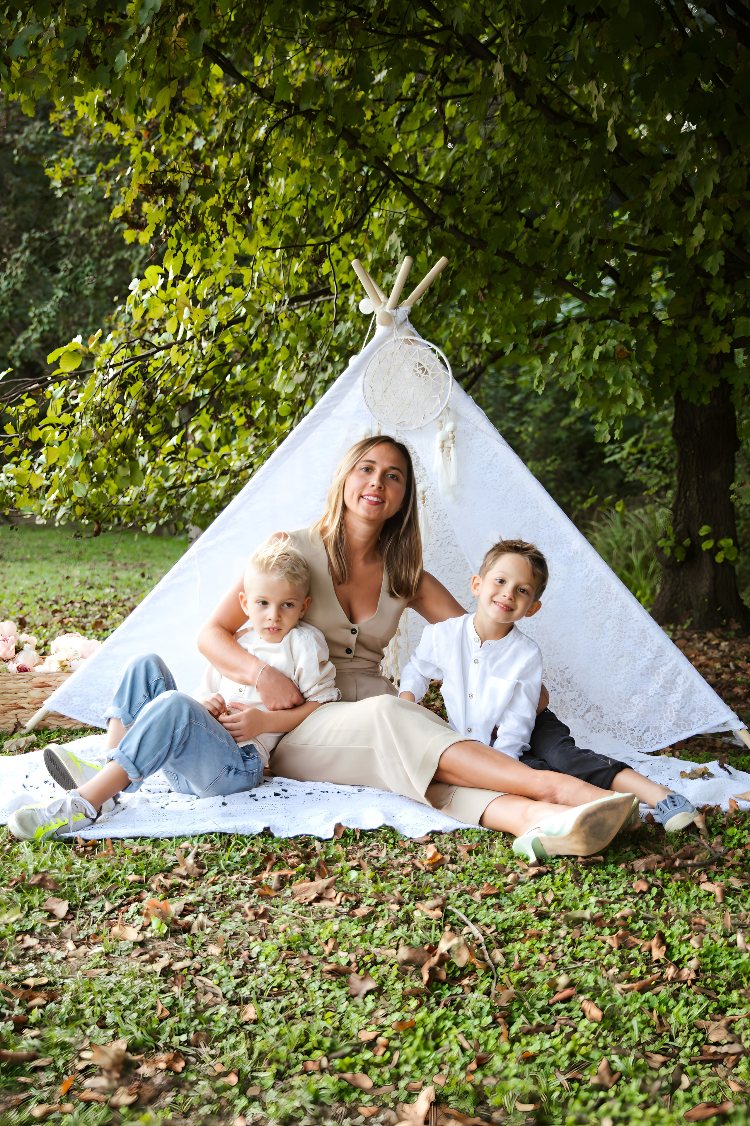 Maggie e la sua bellissima famiglia. Luci e Capricci Photography