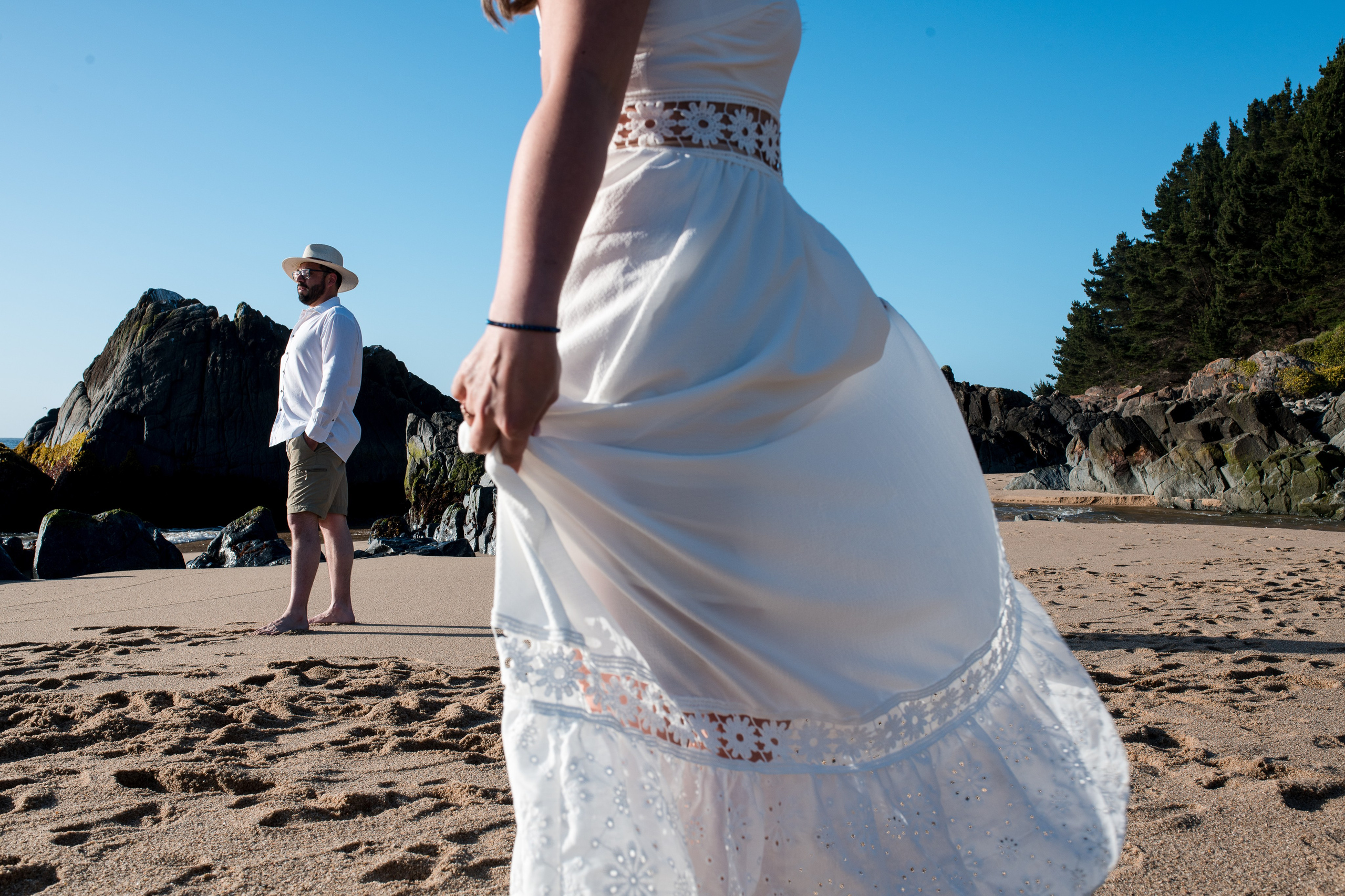 Mariela y Eduardo, Playa Pingueral - Diciembre 2025. Wedding photographer AyF Fotografías