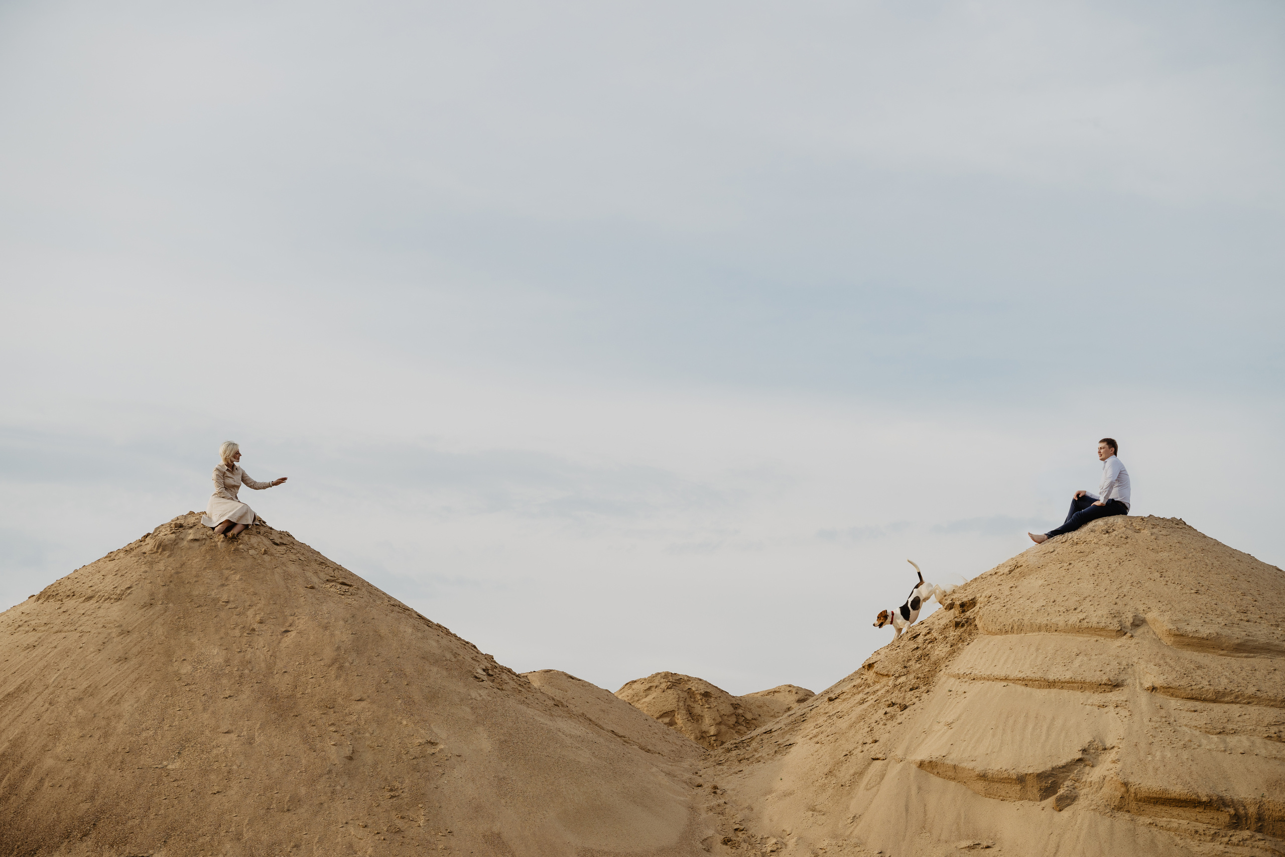 Фотосессия в песчаных дюнах Сычево Москва. Свадебный и семейный фотограф Алексей Попов. Штутгарт, Германия