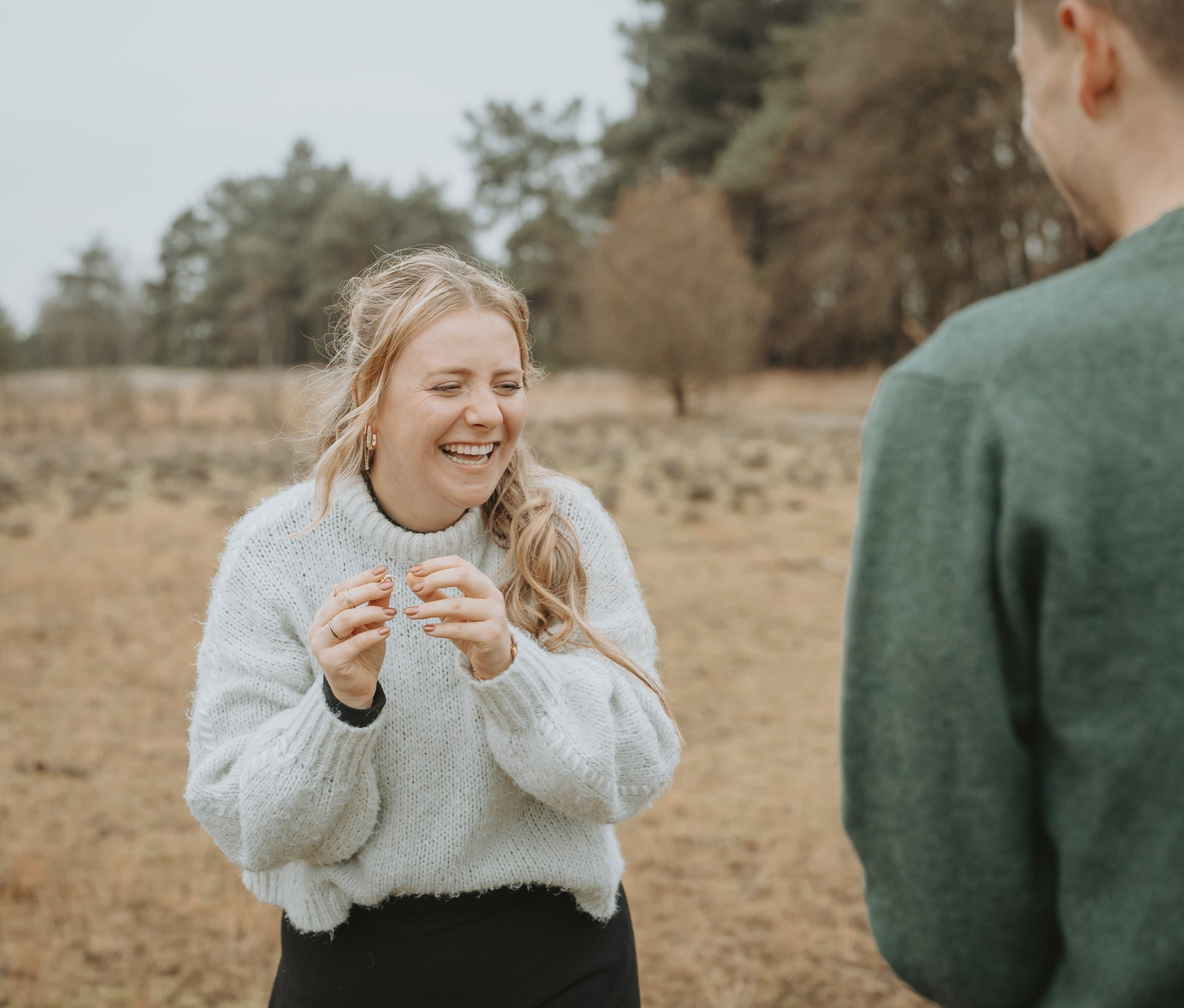 Verrassingsaanzoek tijdens fotoshoot in de natuur - Kapture Fotografie