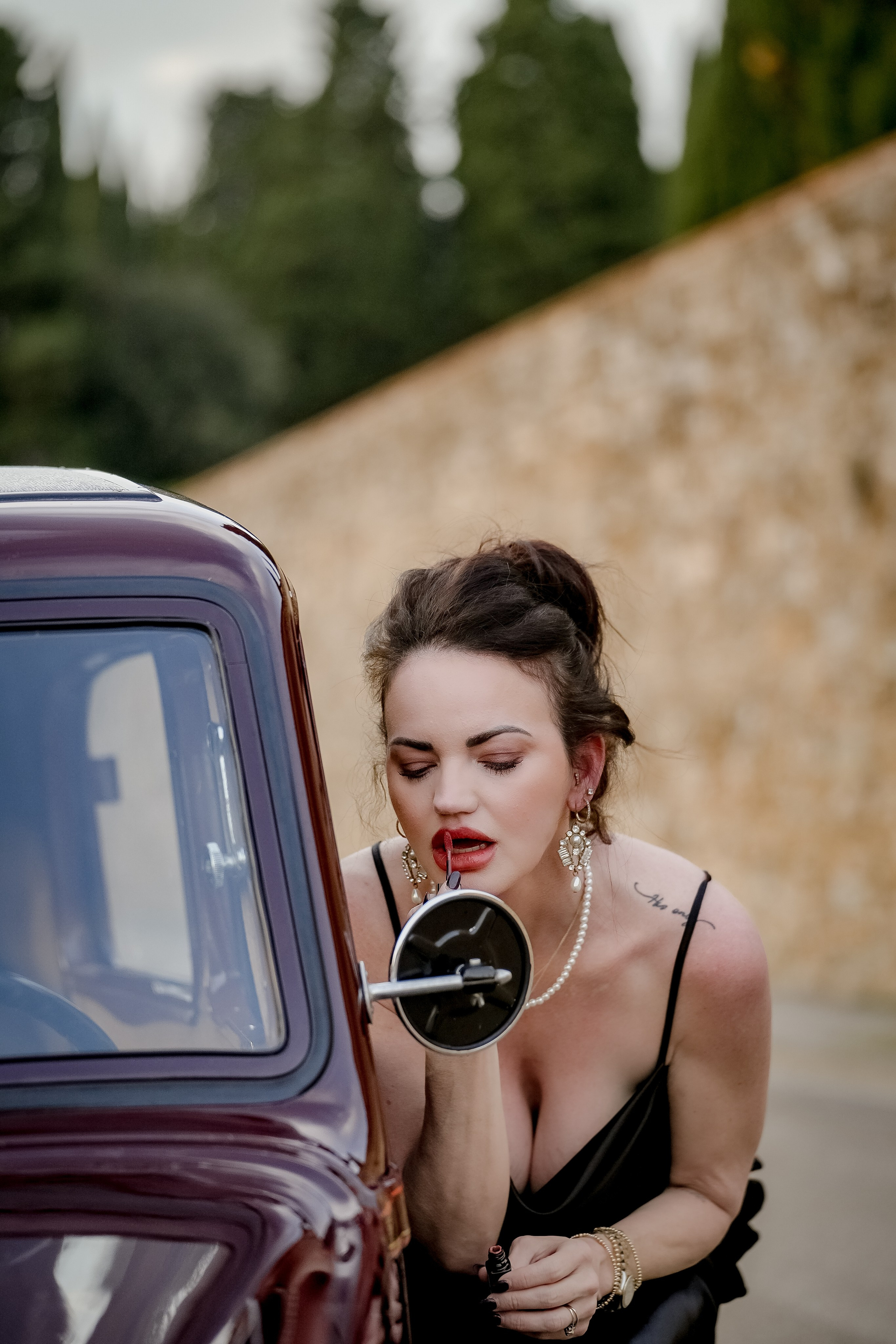Retro cars in Florence Tuscany. Wedding Photographer in Italy