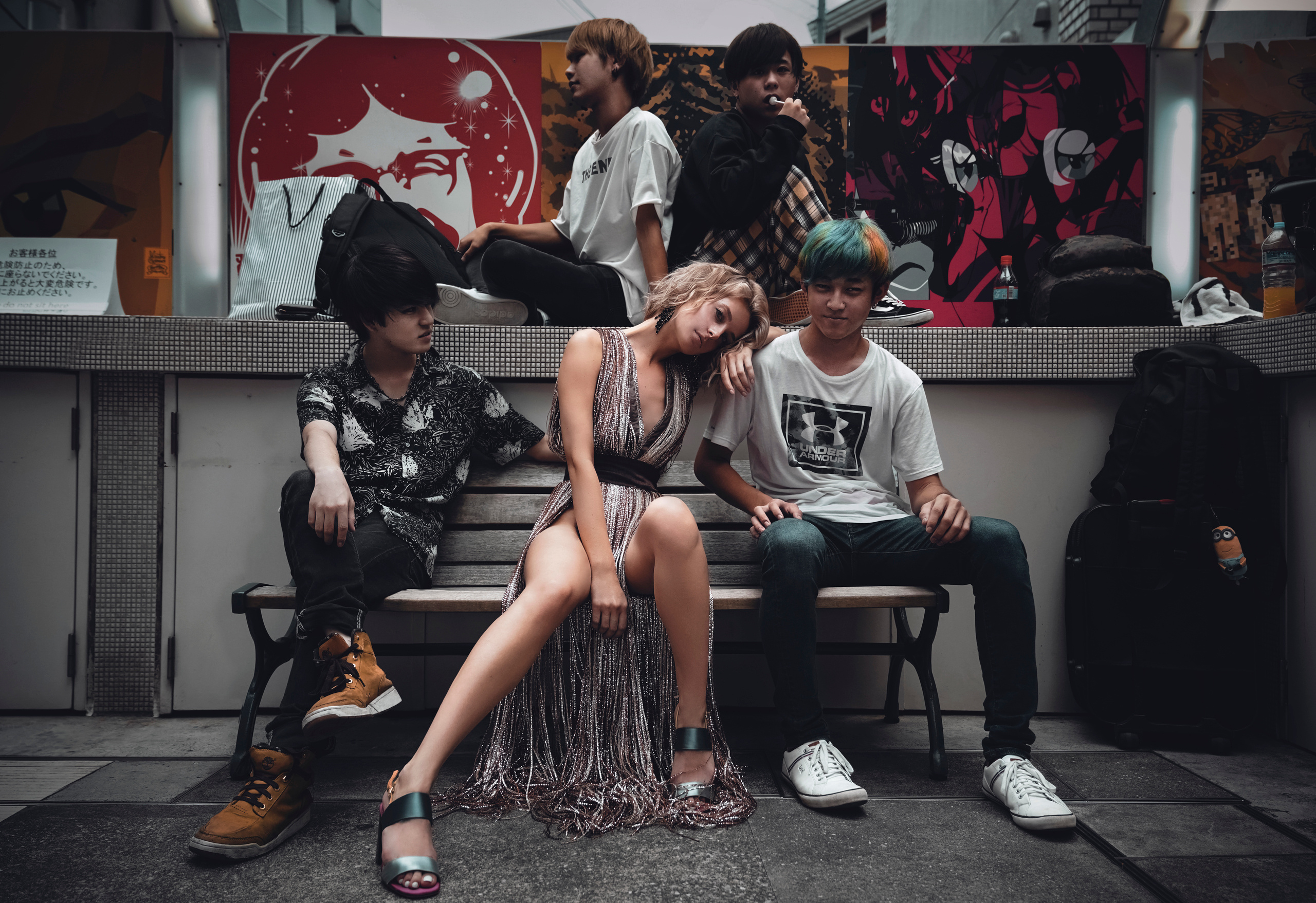 Promotional photos for a brand in Japan