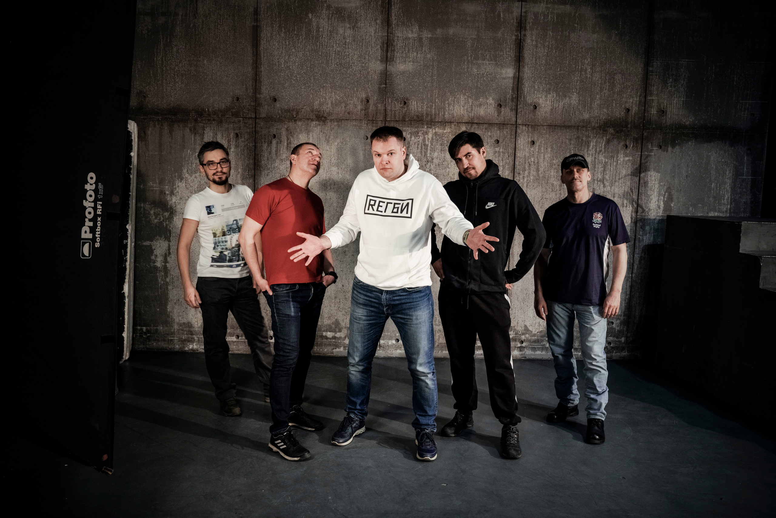 Photoshooting for a Rock Band