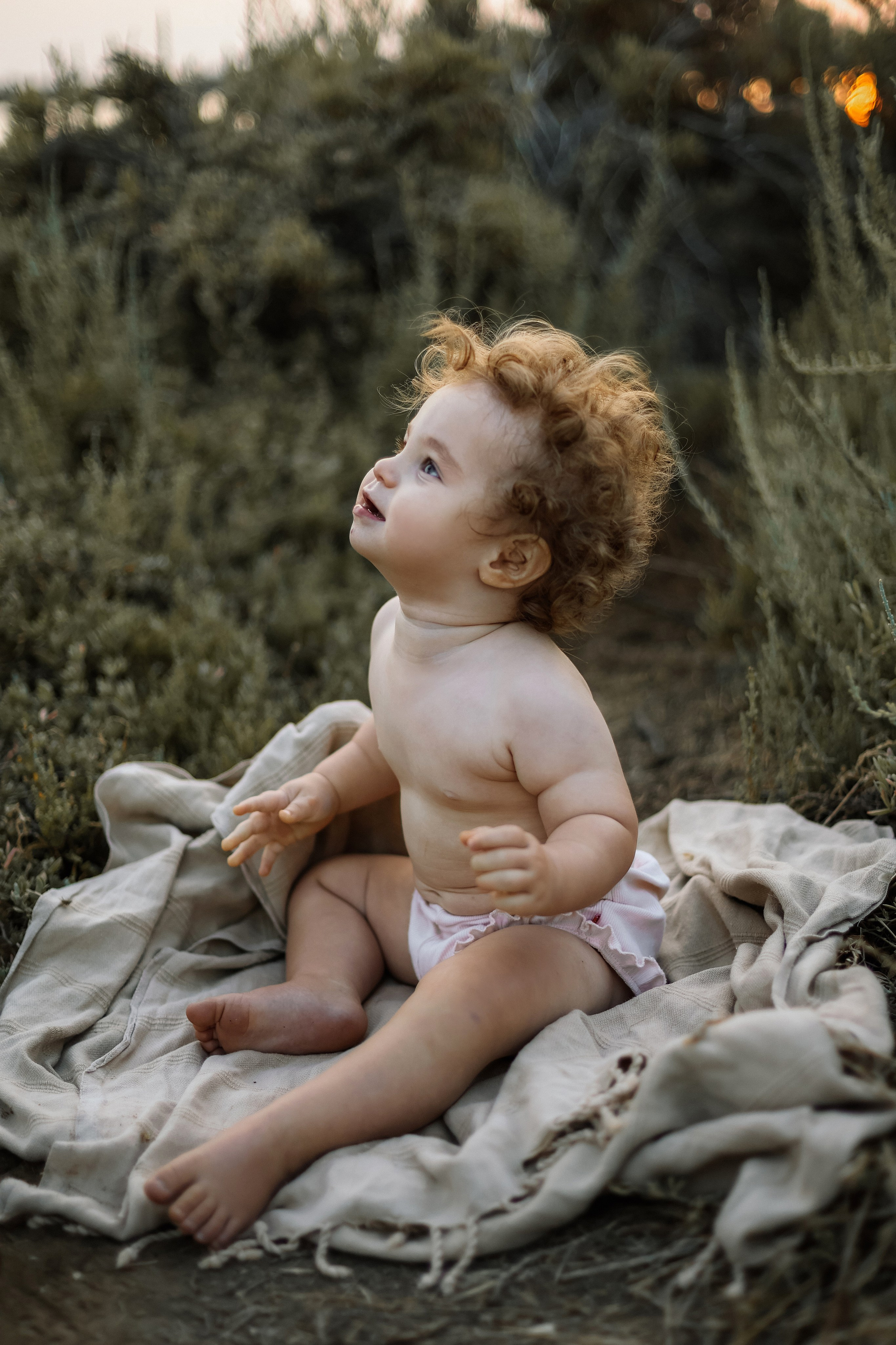 Little curls in Atlit. Family photographer in Israel