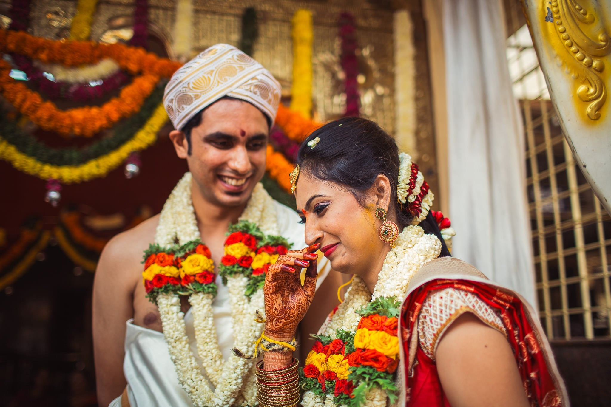 Traditional Kannada Brahmin Temple wedding, JP nagar, Bangalore