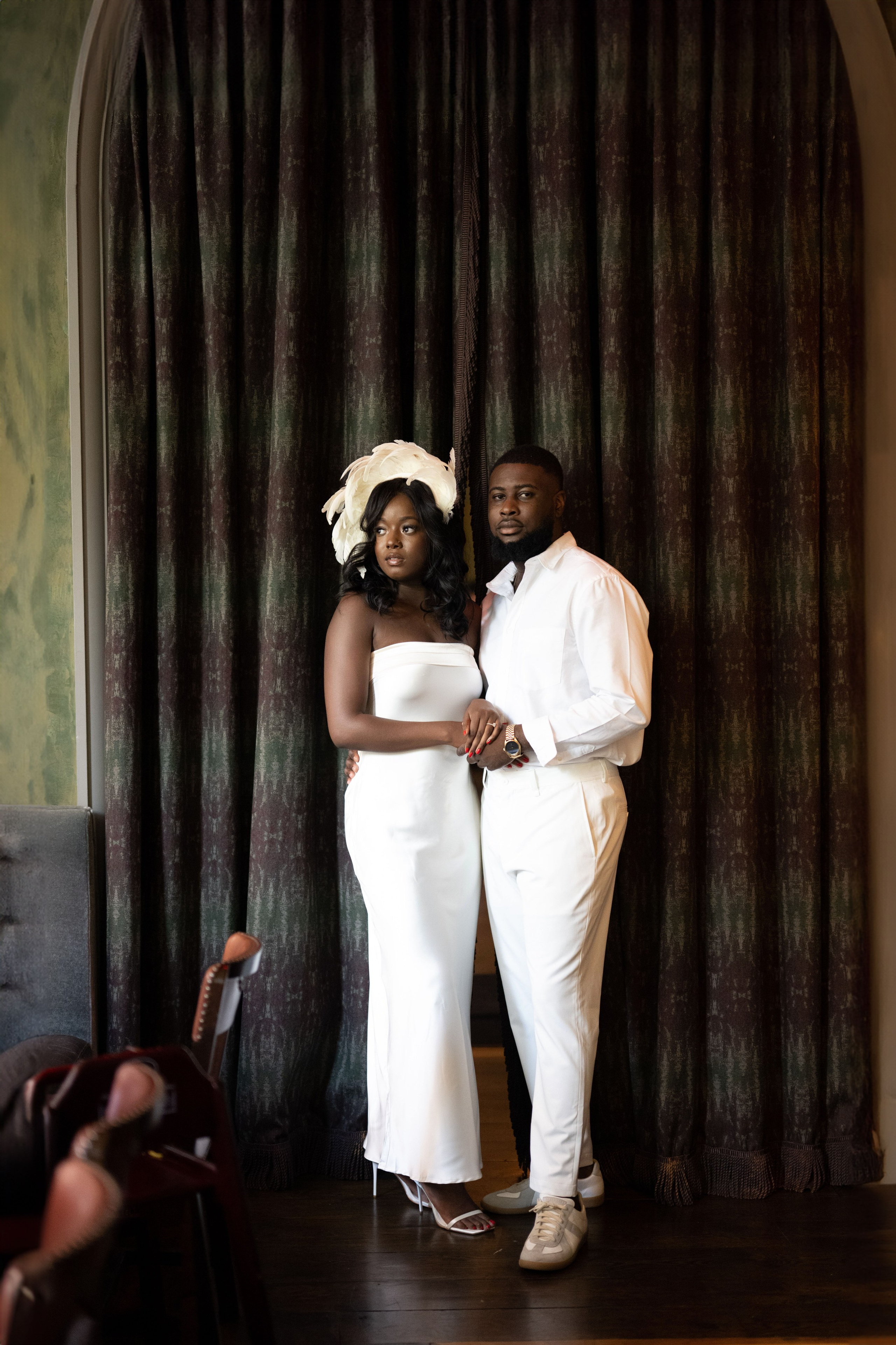 Kyana and David at The Beekman Hotel | NYC Engagement Photography