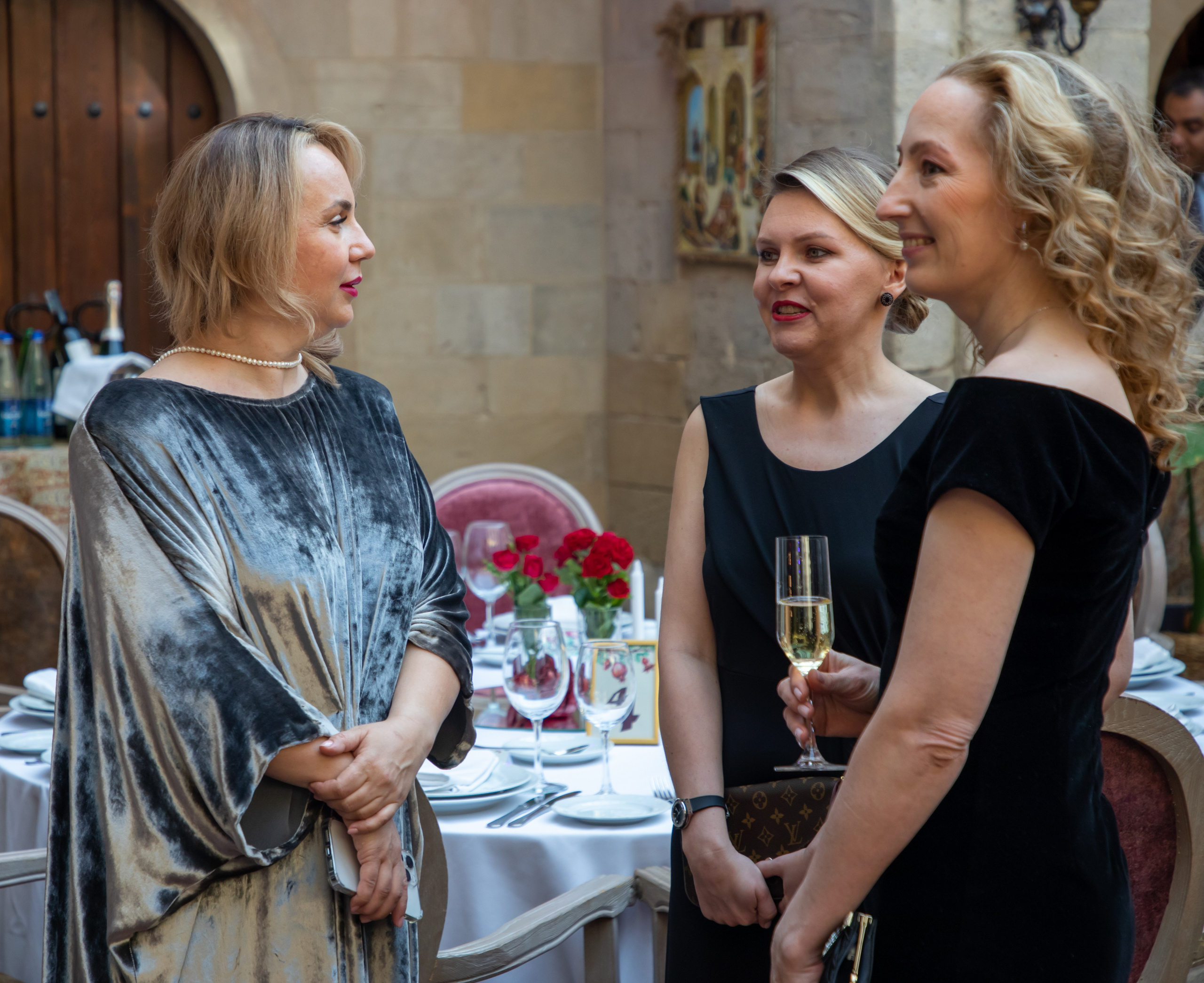 Gala-Dinner with the French Countess, the main etiquette expert Marie de Tilly. Baku Photographer