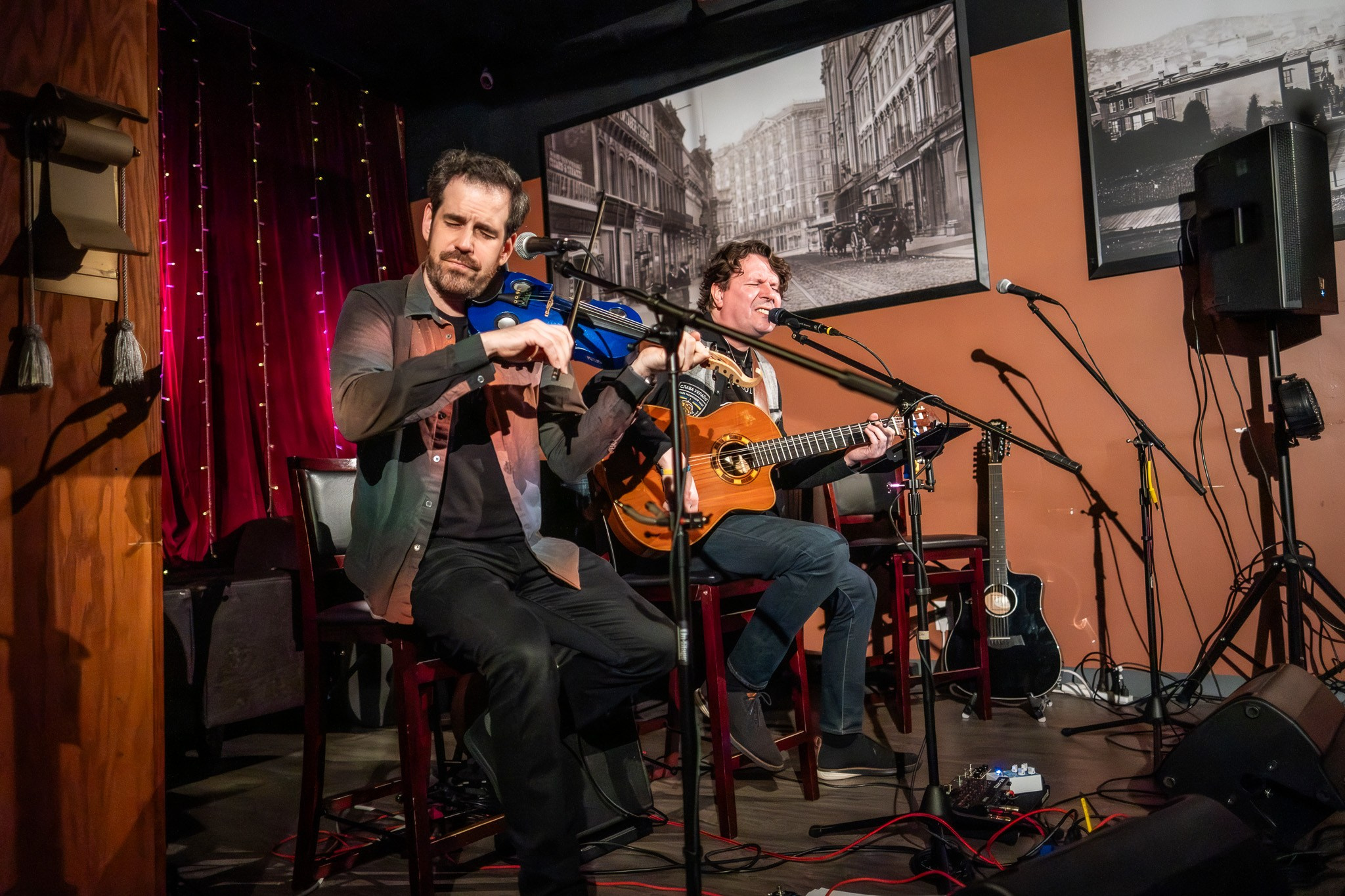 SLAVA TOLSTOY & ROB FLAX / 2026. Reportage concert portrait photography in the San Francisco Bay Area