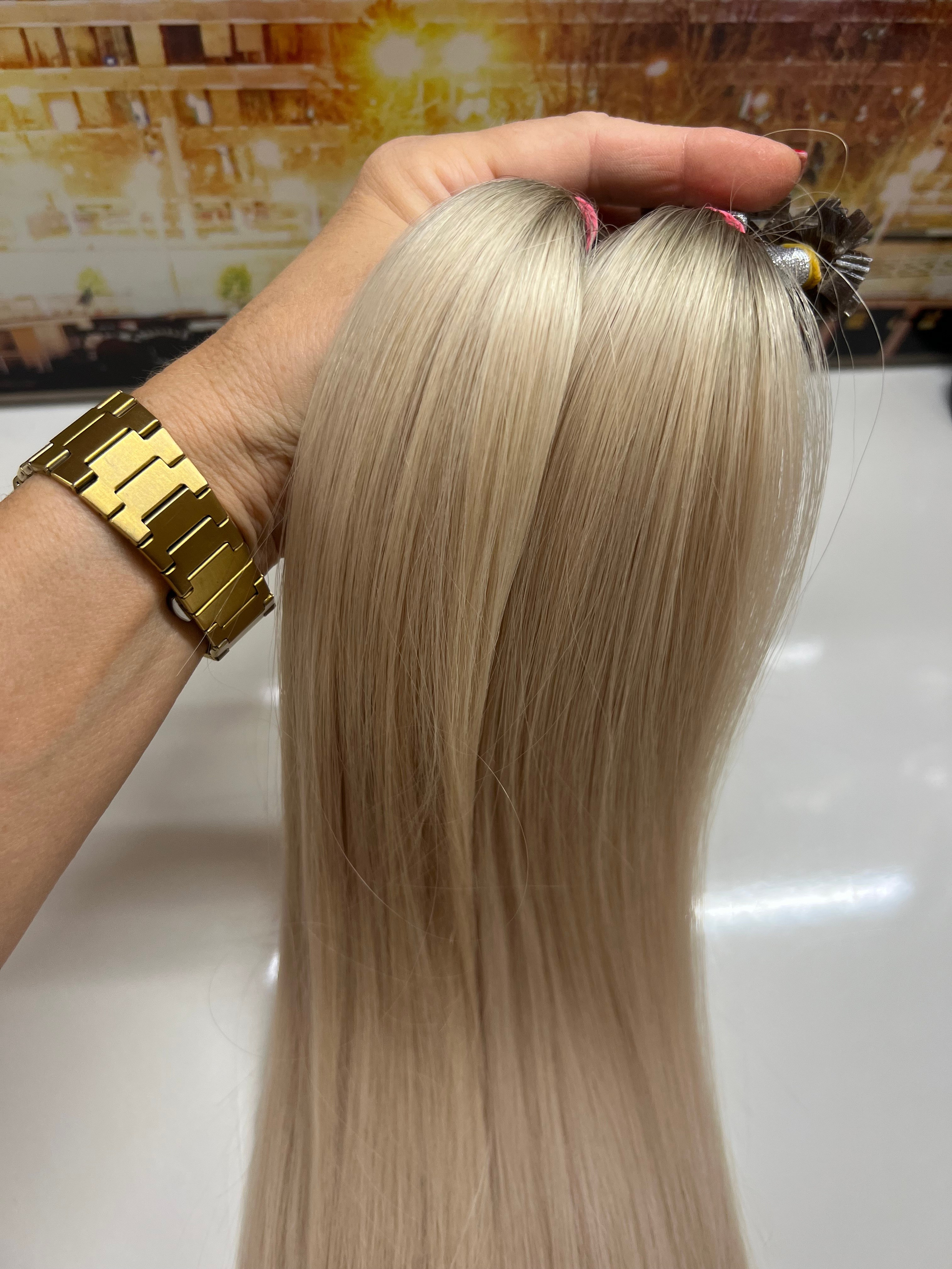 Luxury Slavic Hair Extensions — Keratin Capsules and Wefts, 50 cm & 60 cm