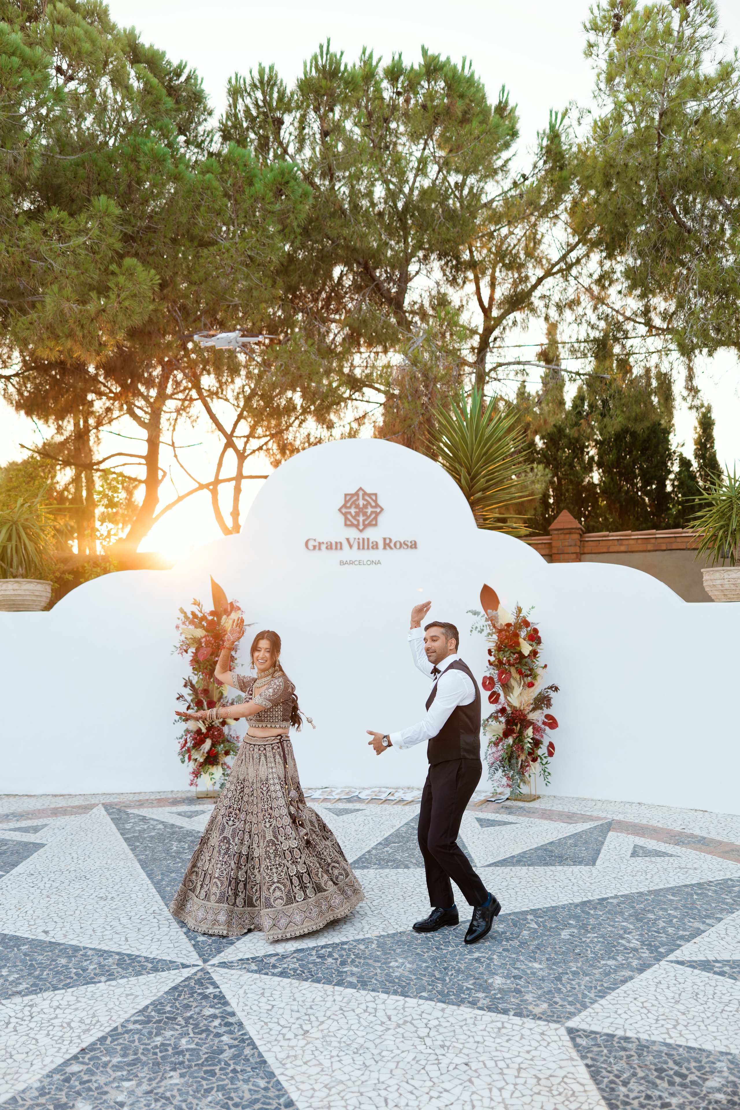 Indian wedding at Gran Villa Rosa, Barcelona