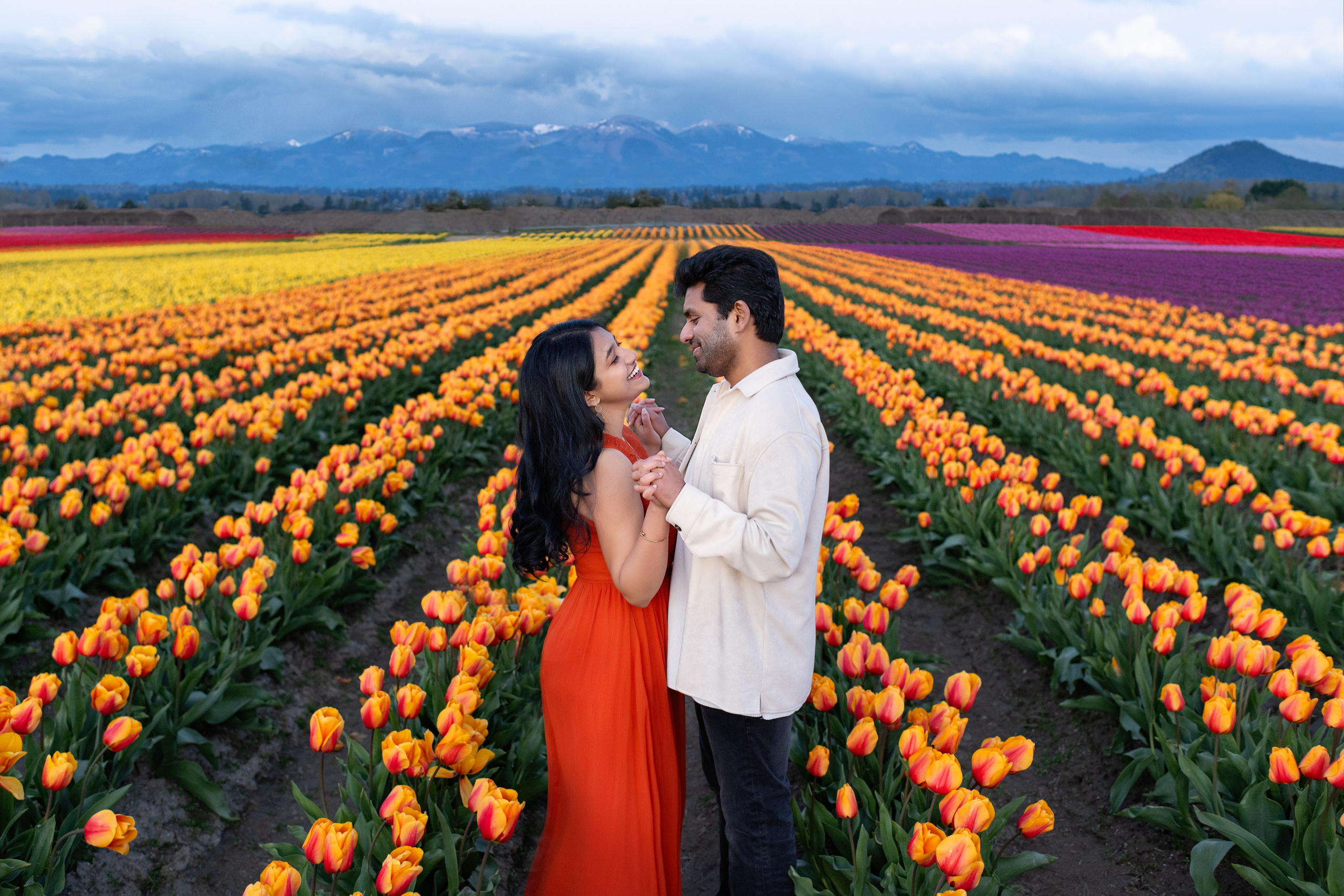 Lohita with her husband. Wedding & family photography in Seattle area. Helen Michelle photographer