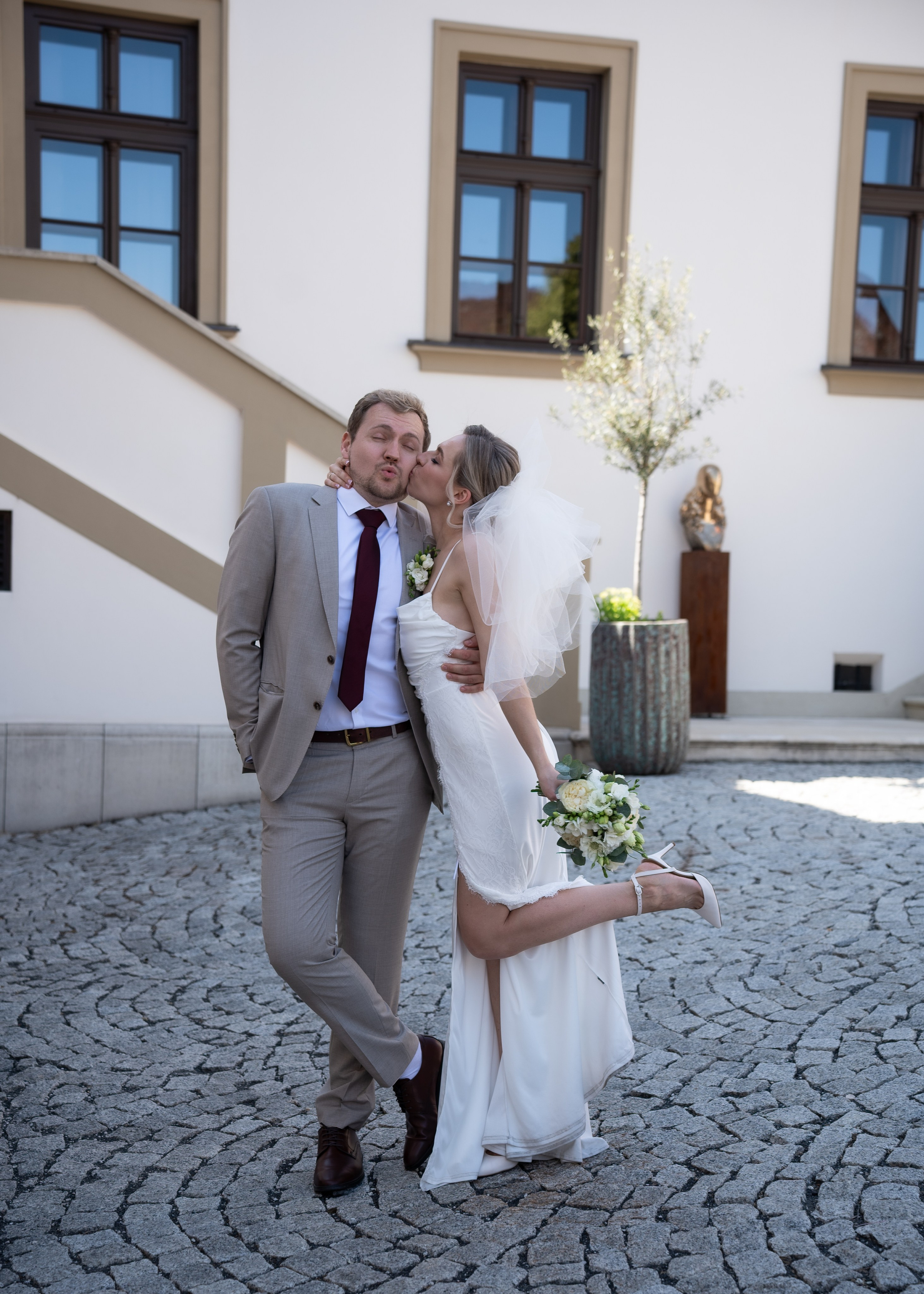 Dmitry & Olga in Svätý Jur. Photo Vienna and Bratislava
