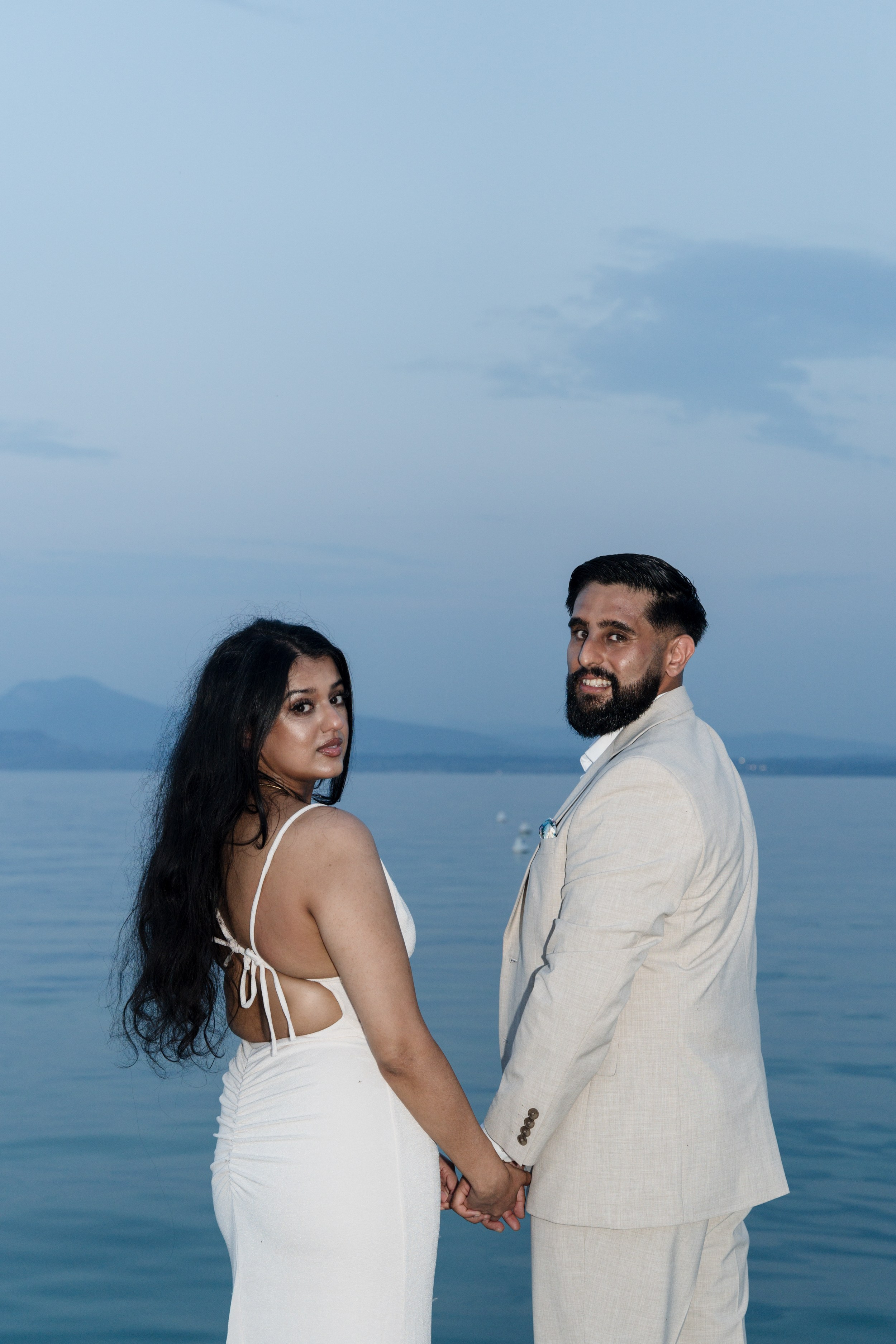 Lake Garda Rooftop Proposal. Lake Como Proposal Photographer | Surprise Proposals & Engagements