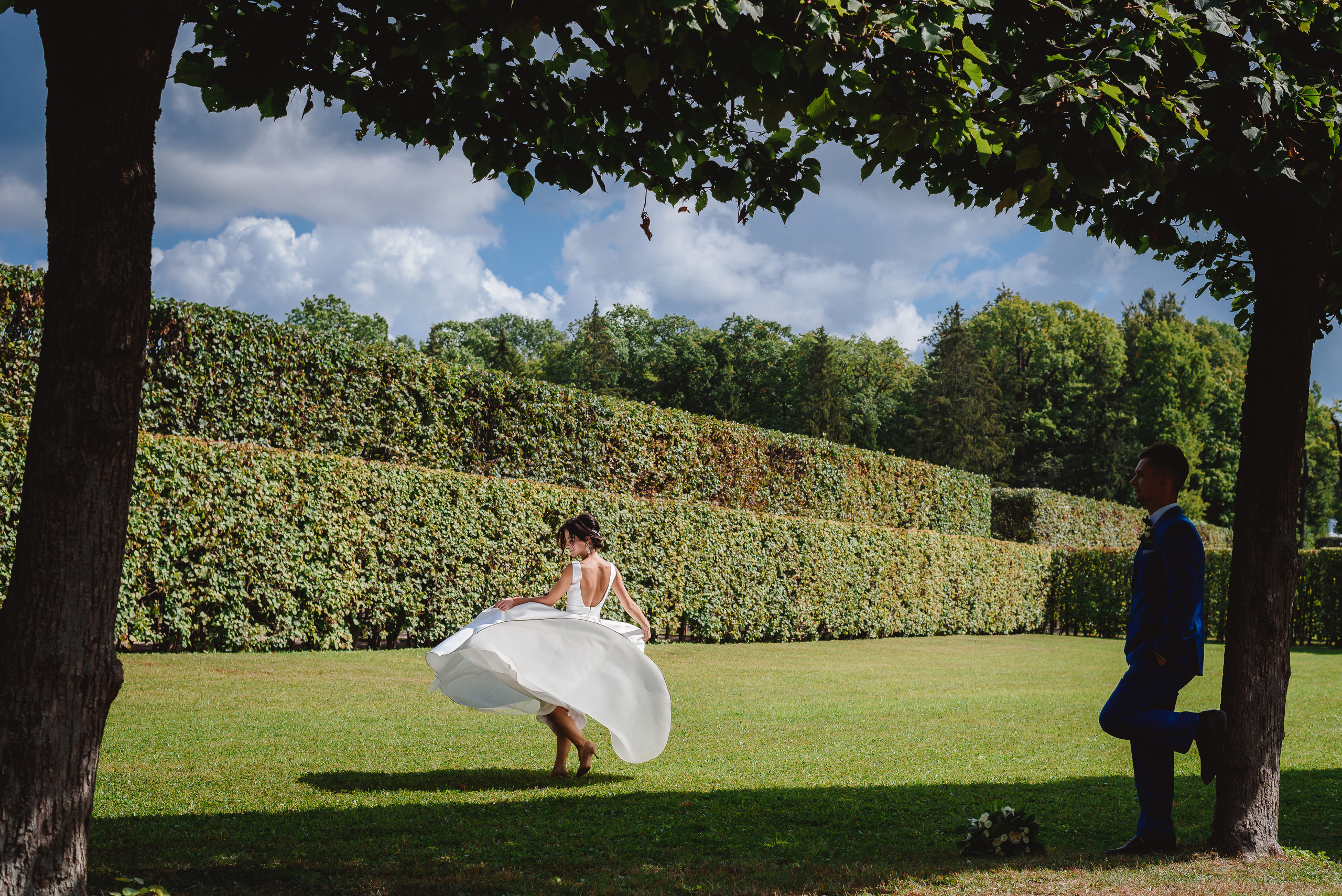 Свадебная фотосессия love story молодоженов