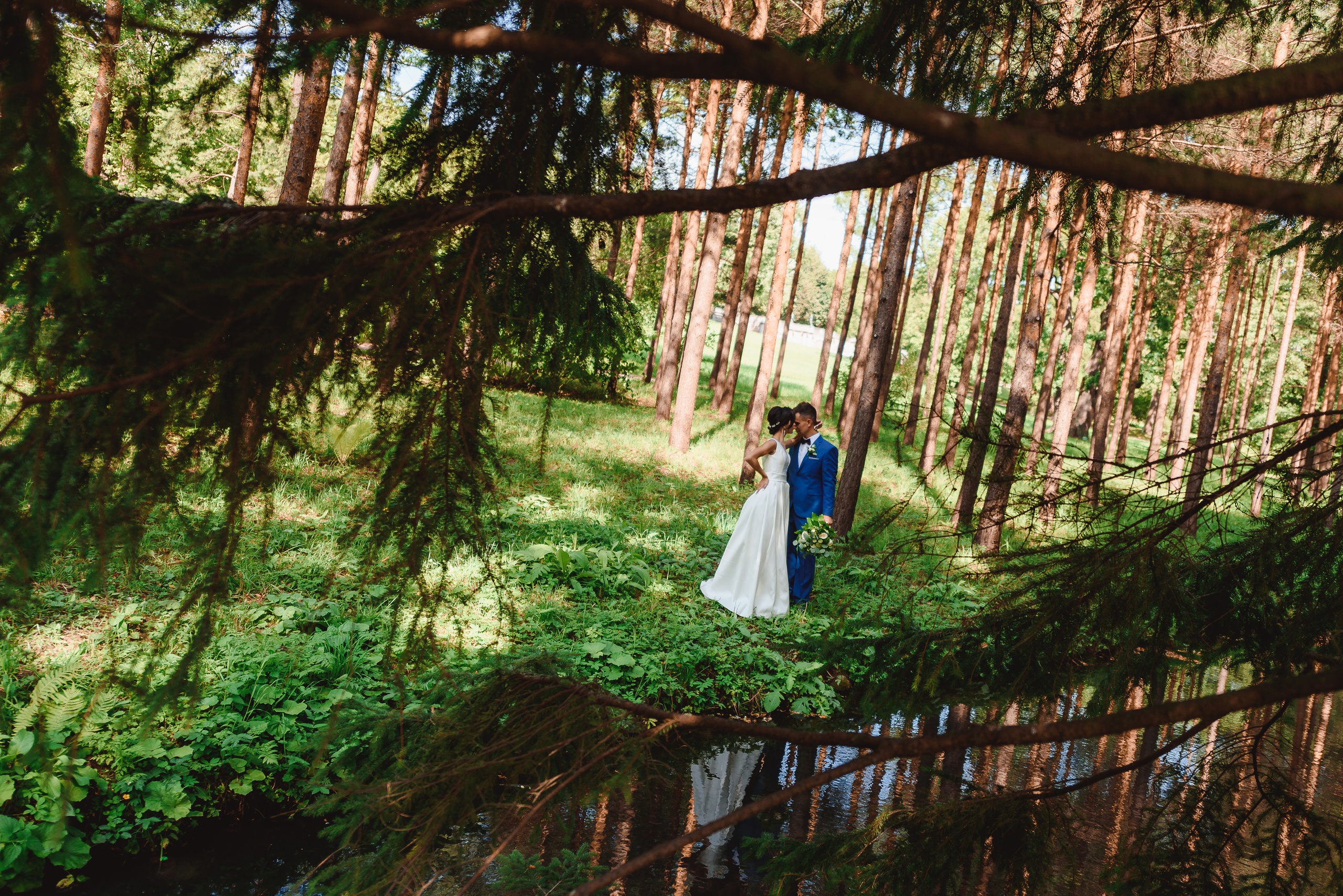 Свадебная фотосессия love story молодоженов