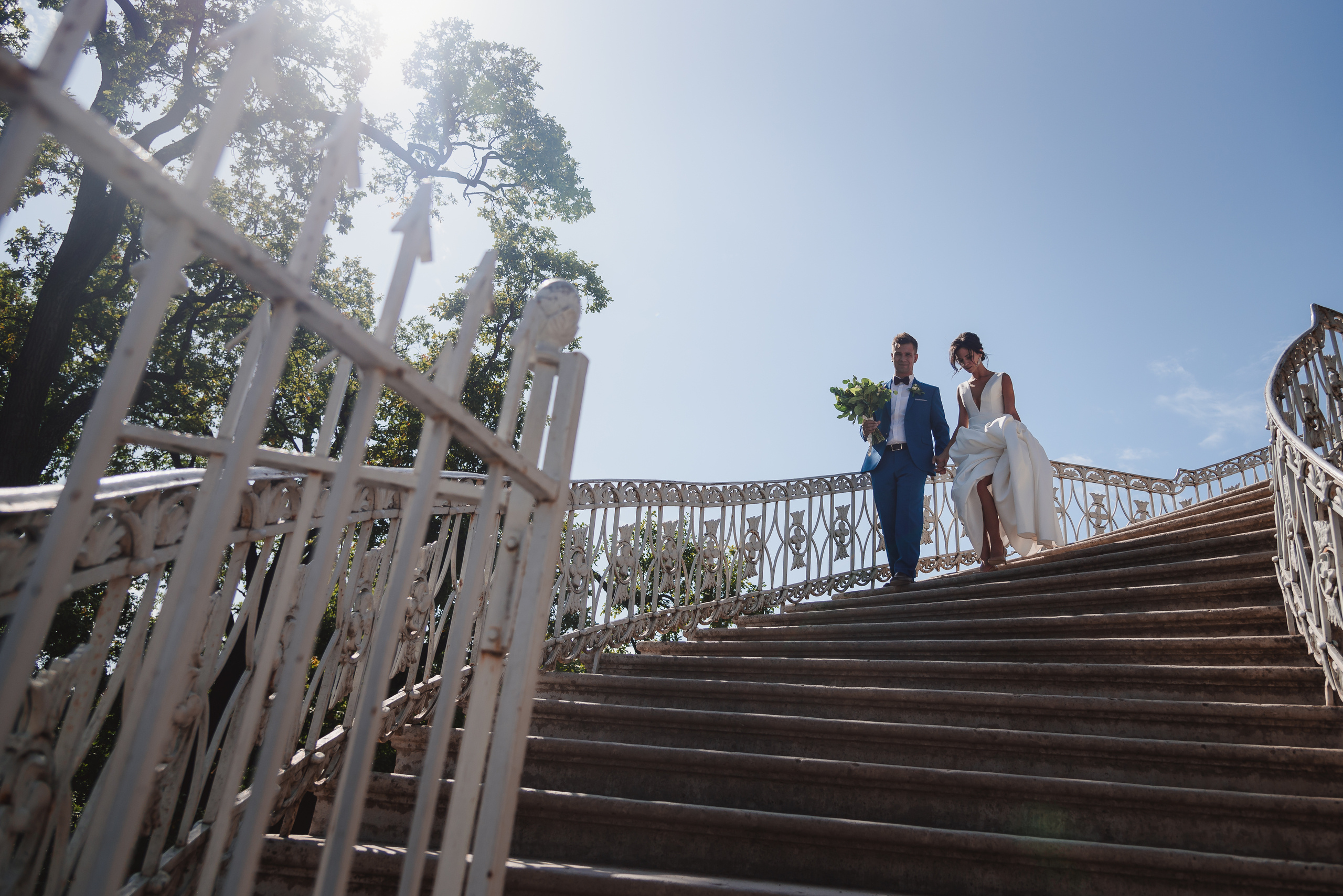 Свадебная фотосессия love story молодоженов