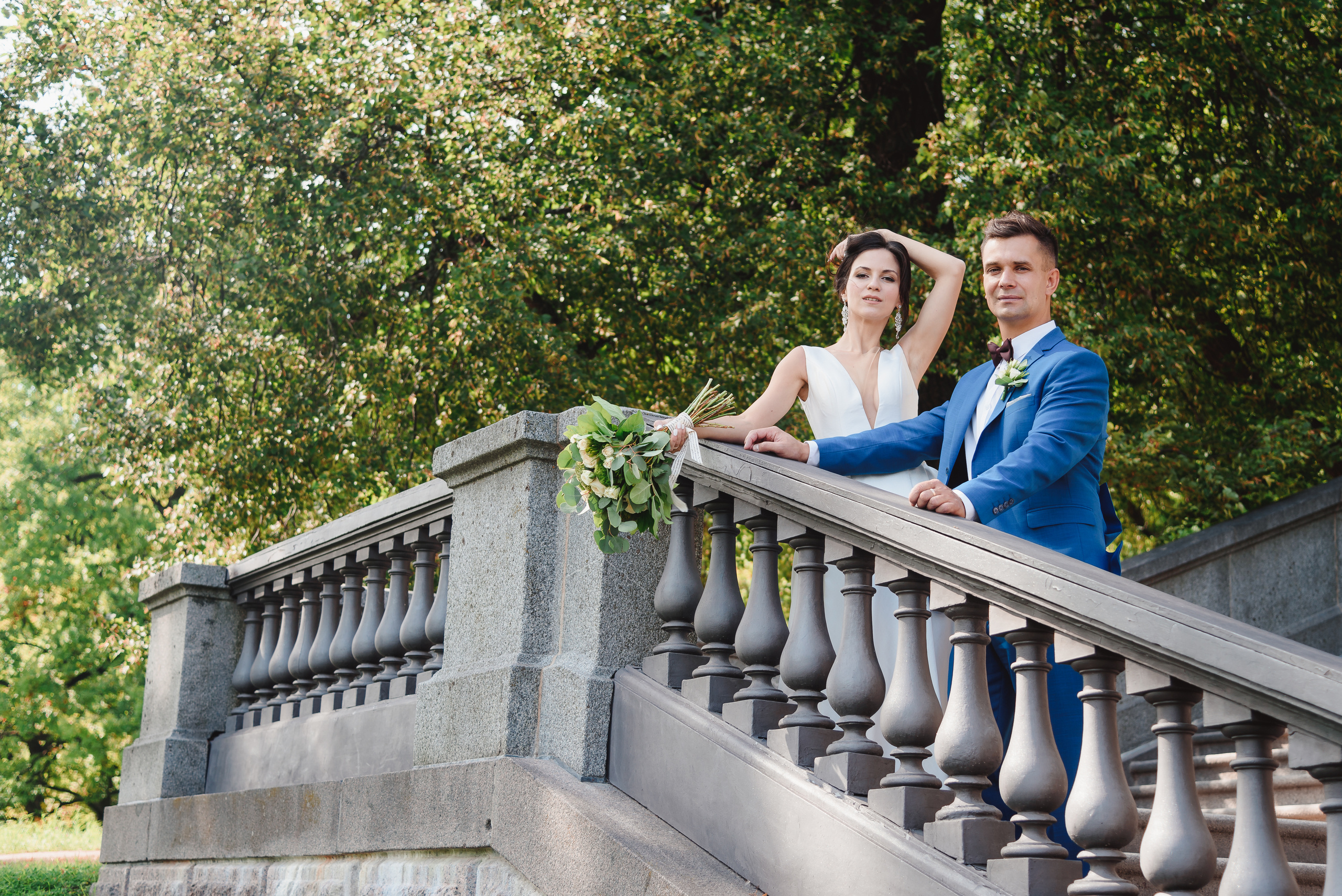 Свадебная фотосессия love story молодоженов