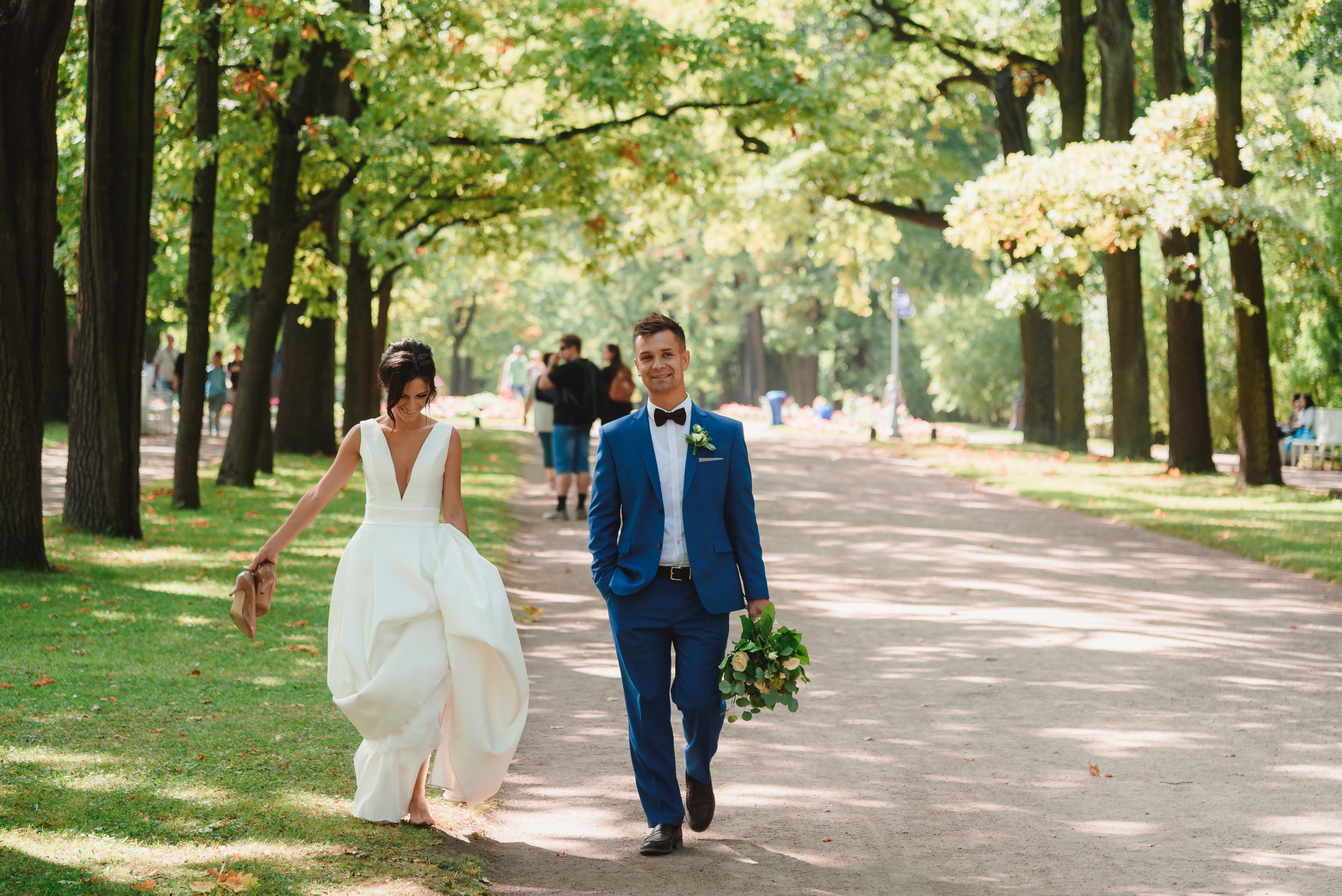 Свадебная фотосессия love story молодоженов