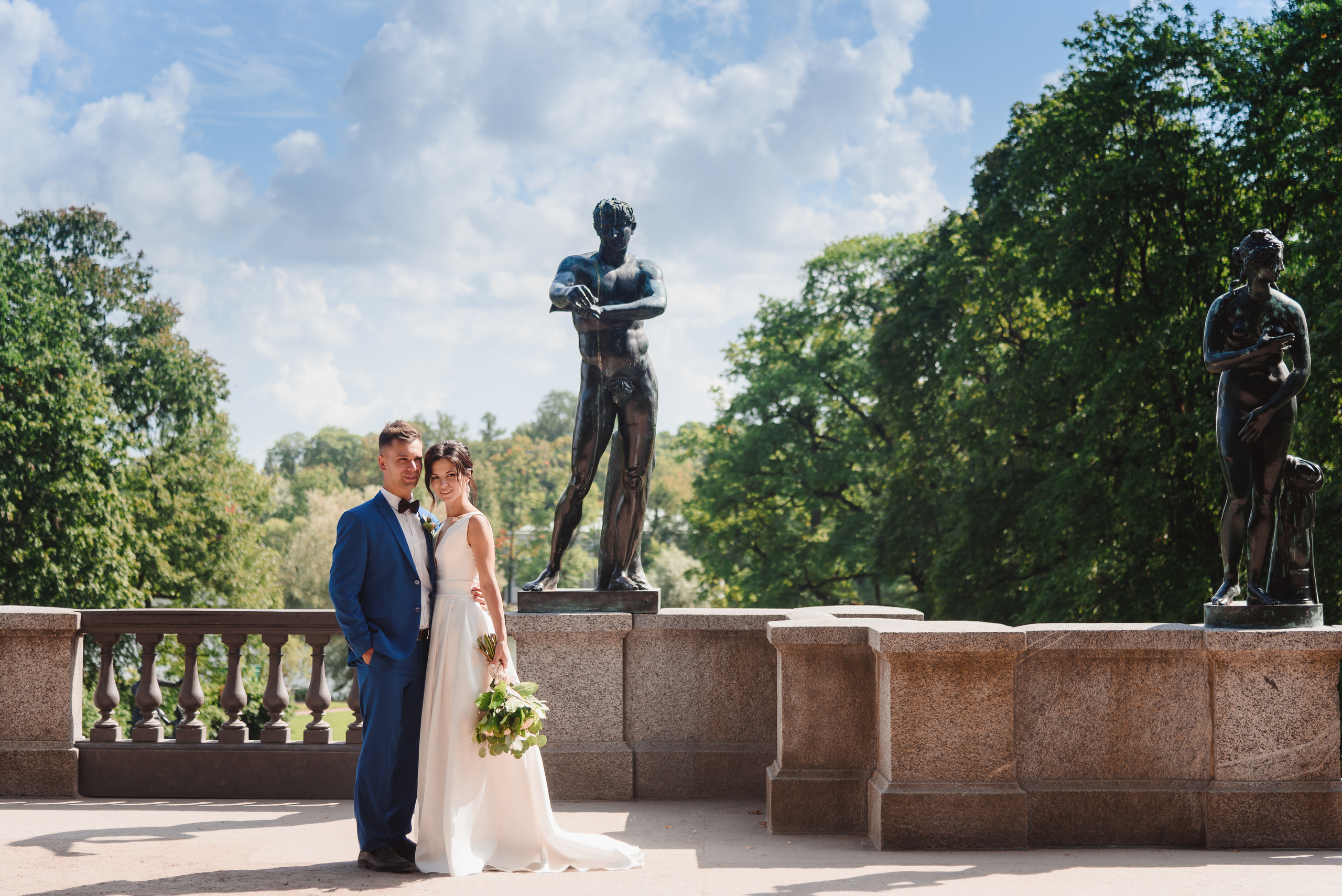 Свадебная фотосессия love story молодоженов