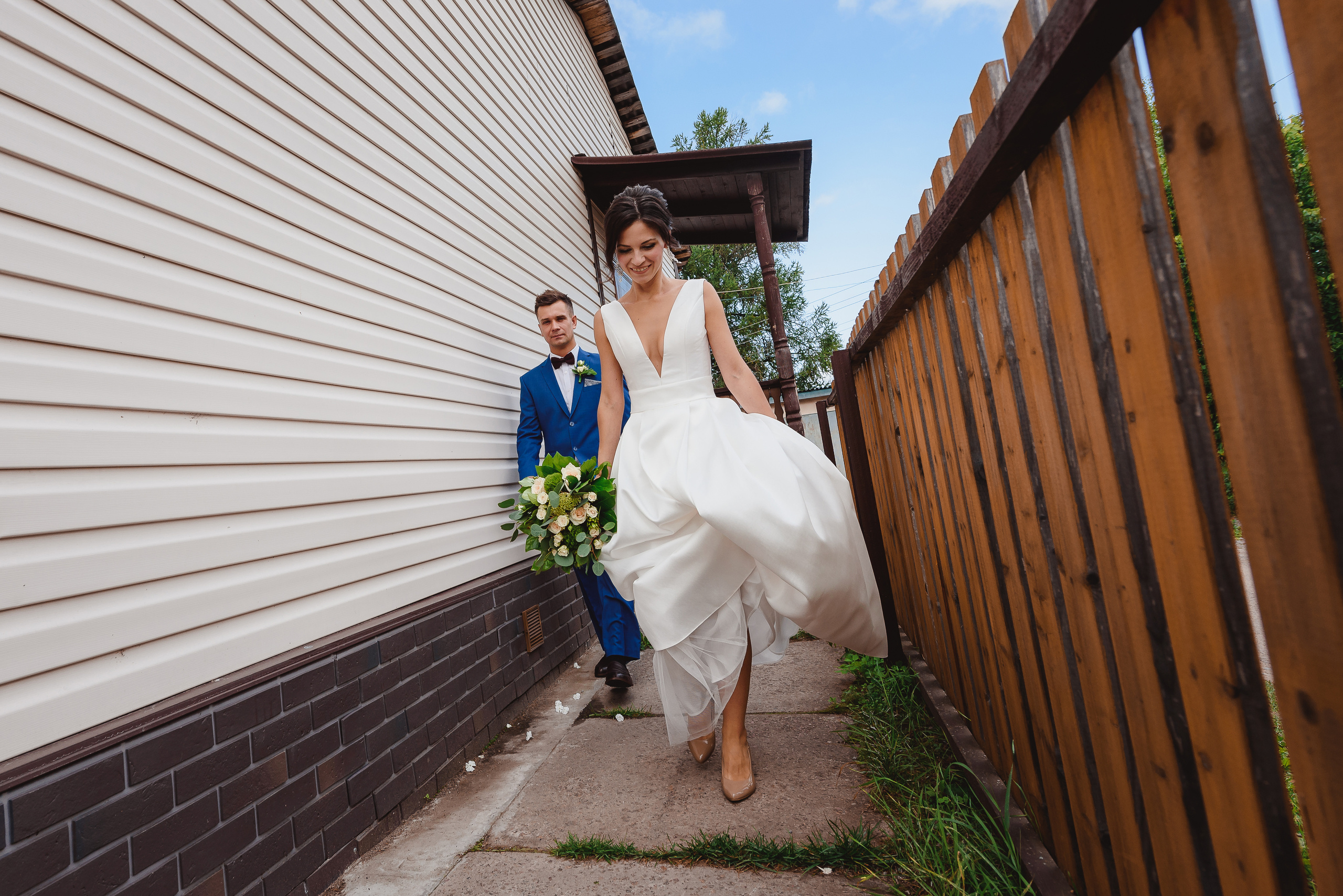 Свадебная фотосессия love story молодоженов