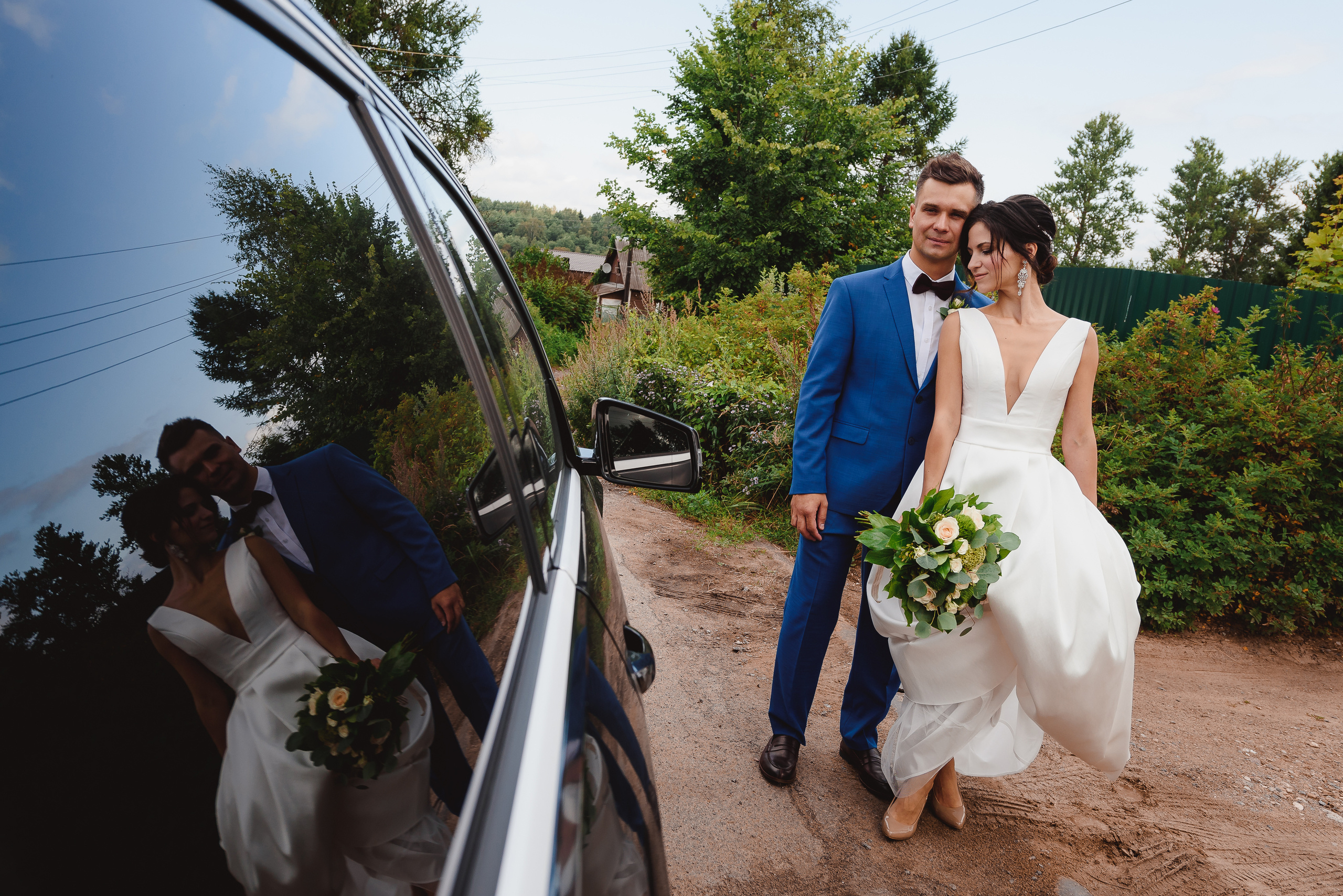 Свадебная фотосессия love story молодоженов