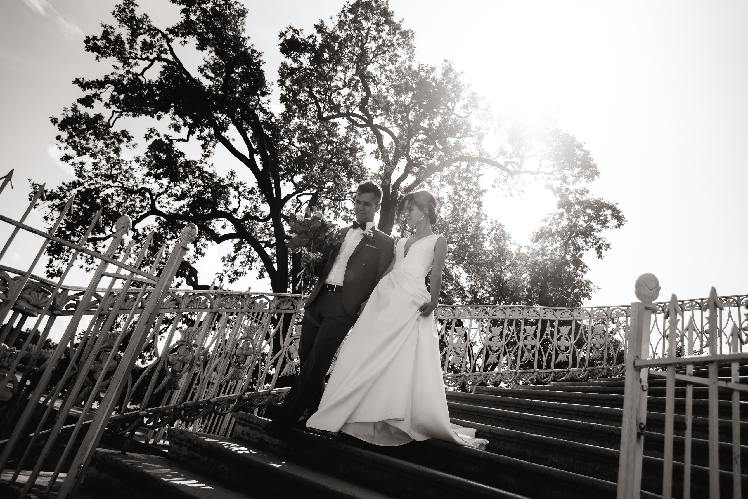 Свадебная фотосессия love story молодоженов