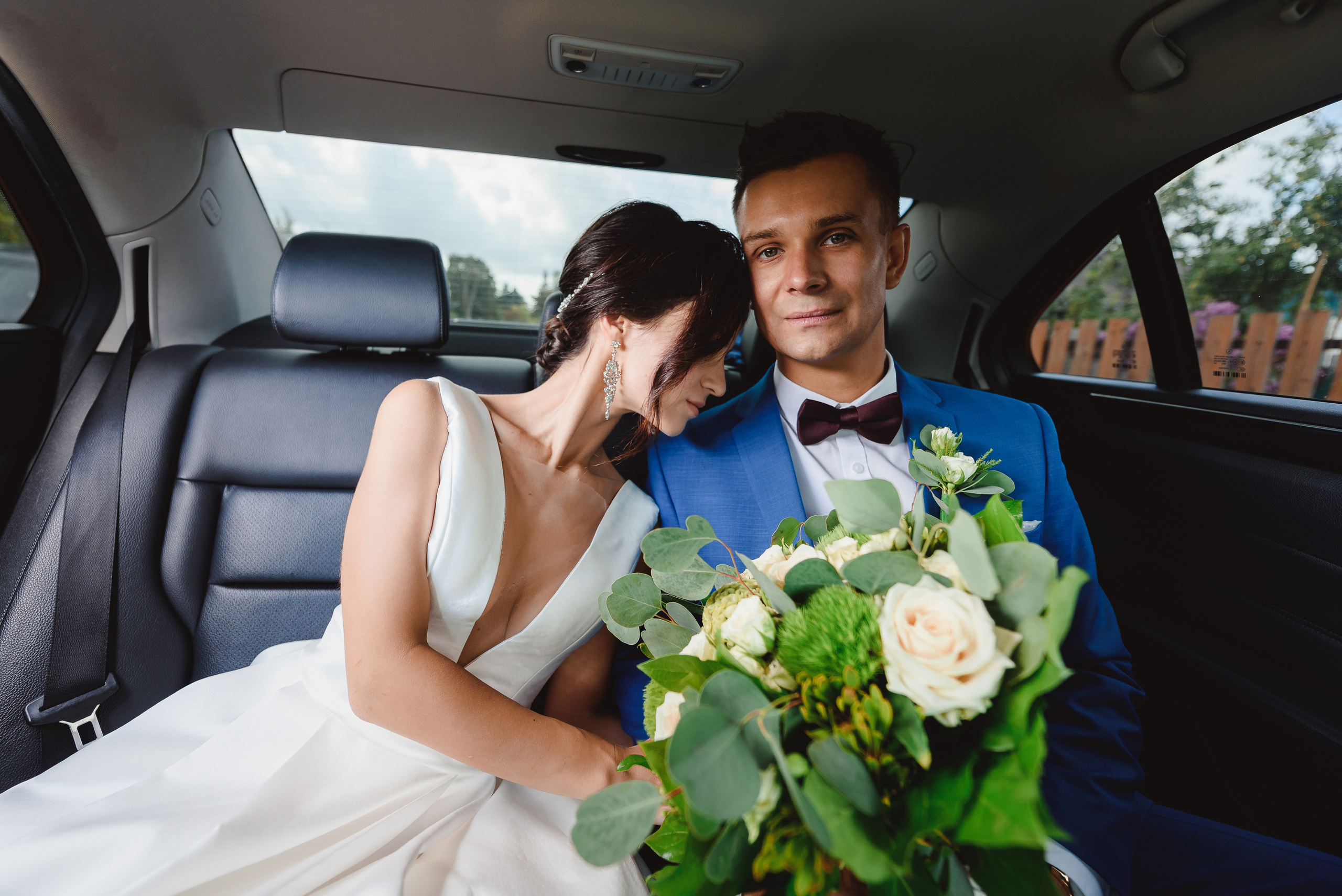 Свадебная фотосессия love story молодоженов