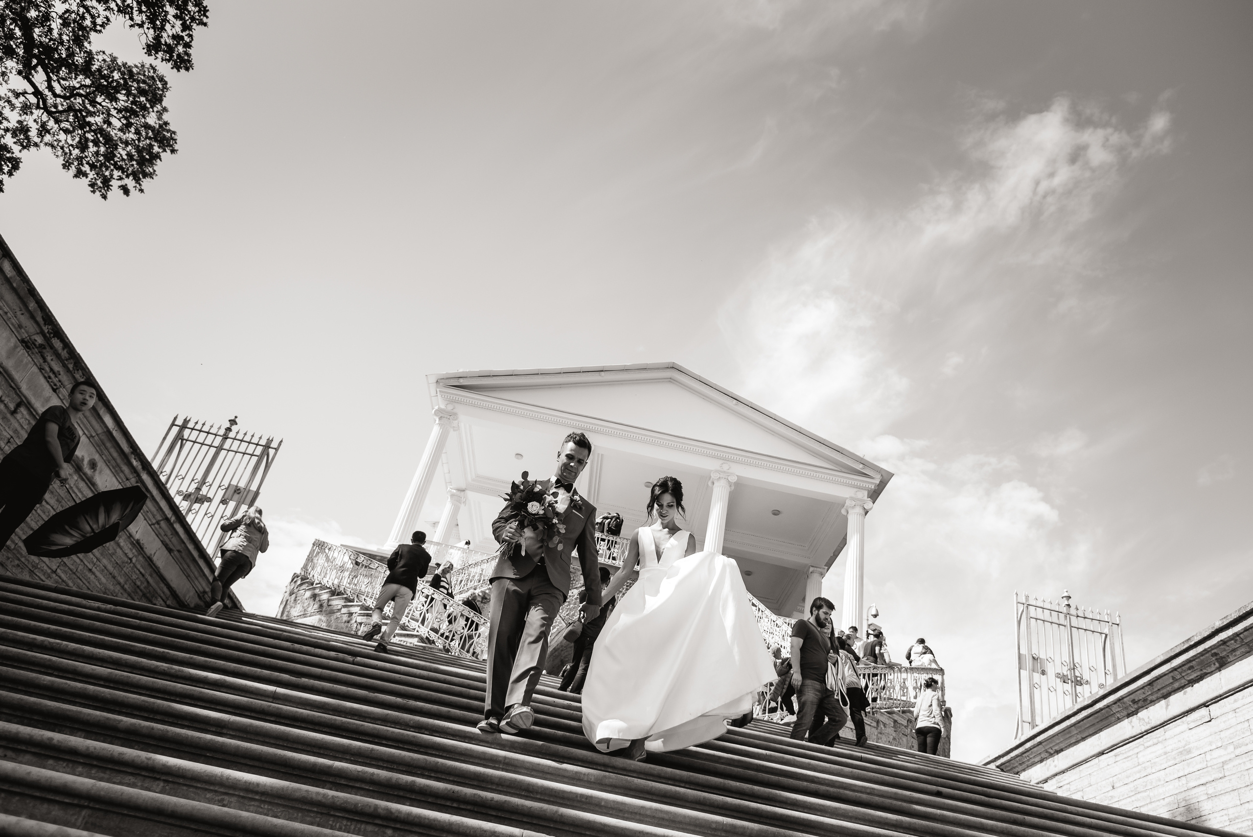 Свадебная фотосессия love story молодоженов