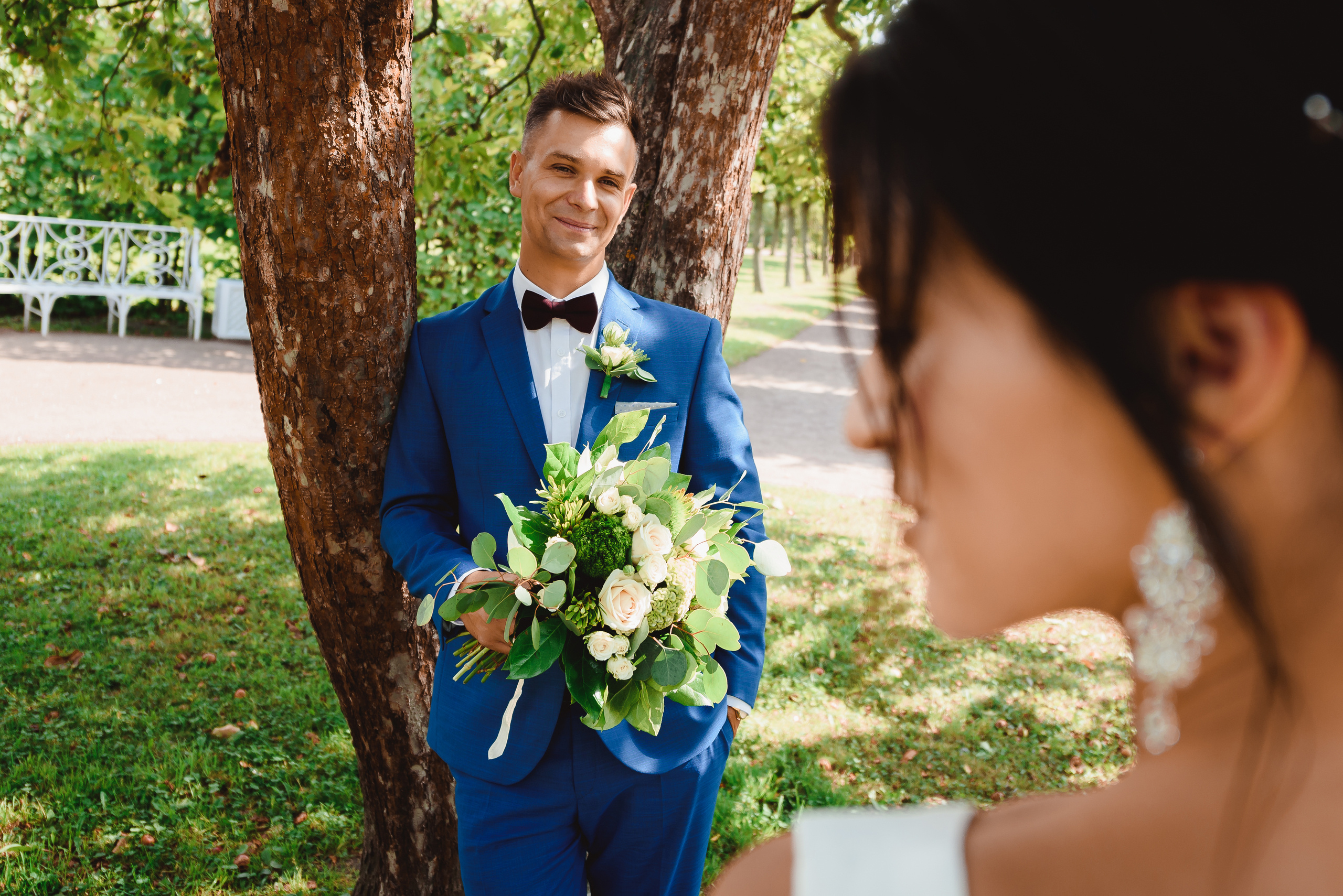 Свадебная фотосессия love story молодоженов