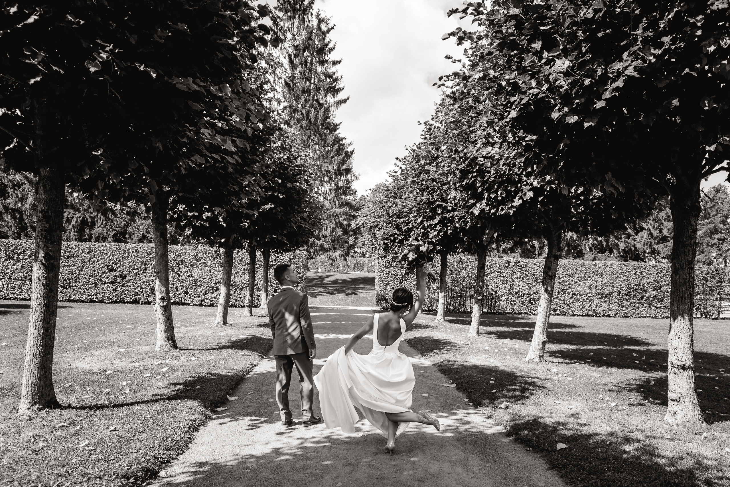 Свадебная фотосессия love story молодоженов