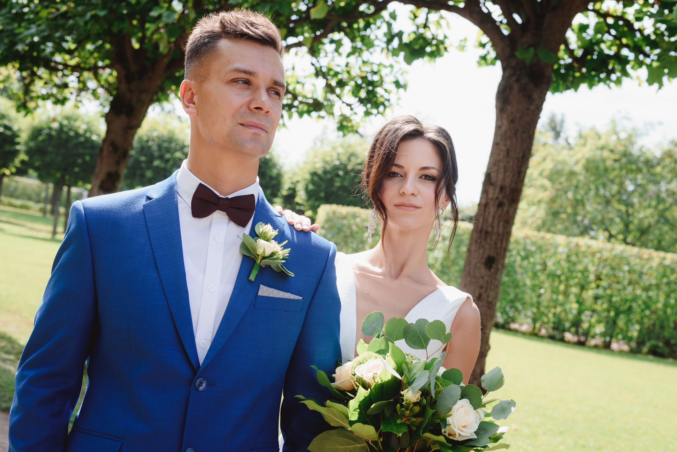 Свадебная фотосессия love story молодоженов
