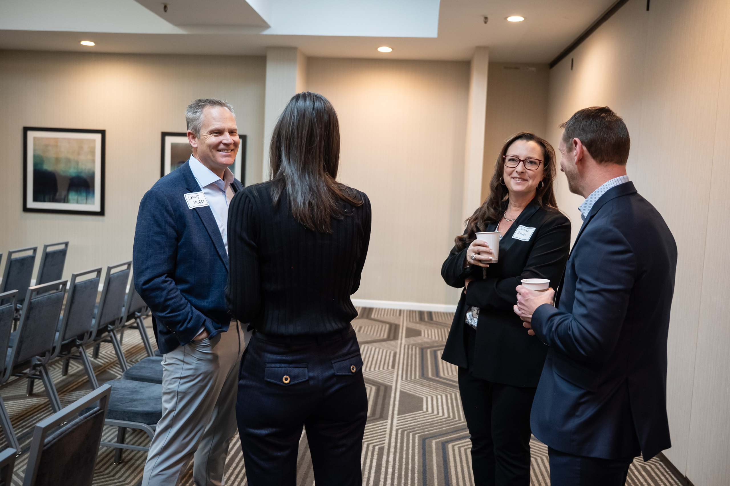 Executive Roundtable networking. Portrait photographer in Charlotte, North Carolina