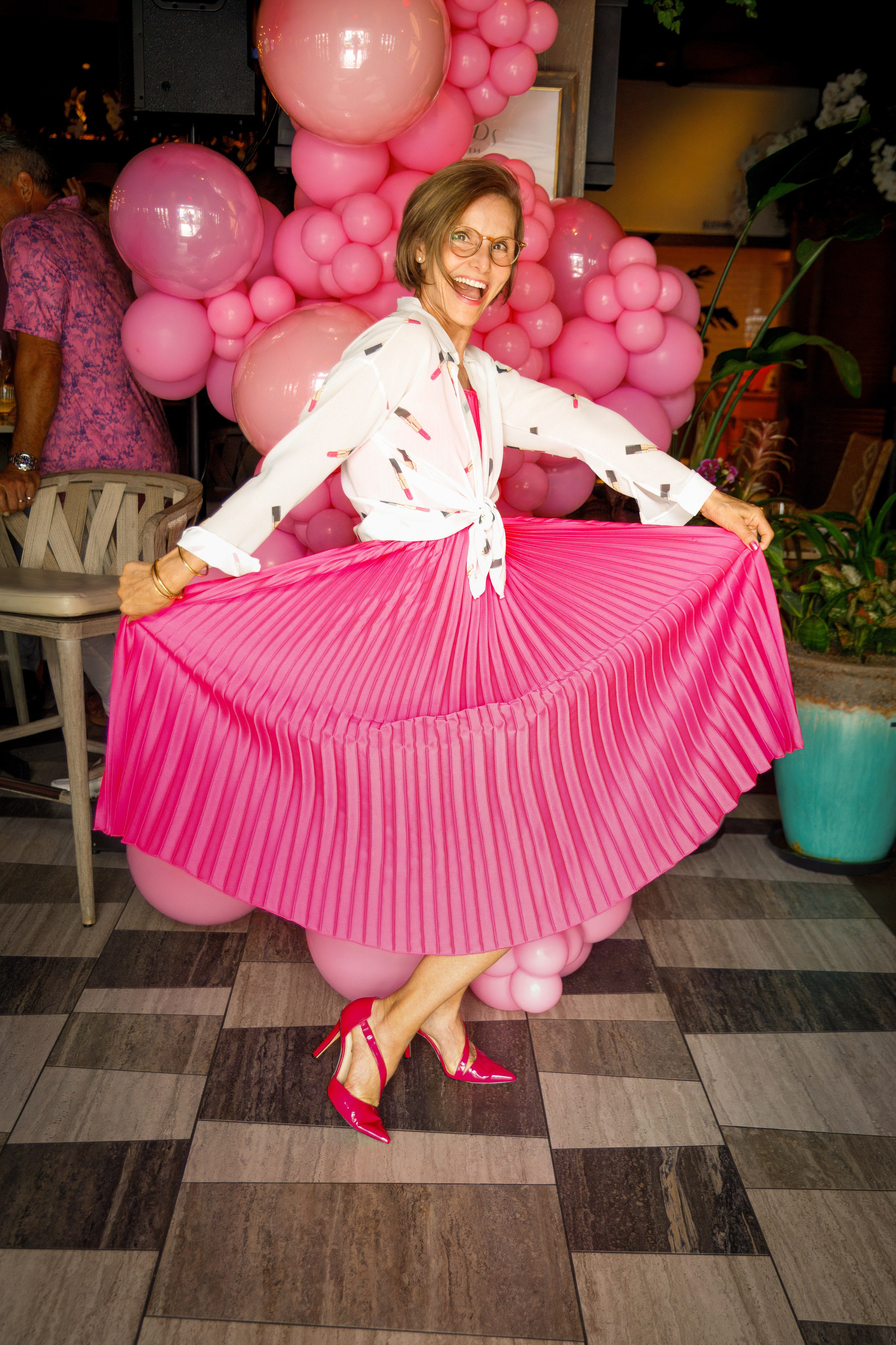 NLM Pink Party for Breast Cancer Awareness at Del Mar. Out and About 239