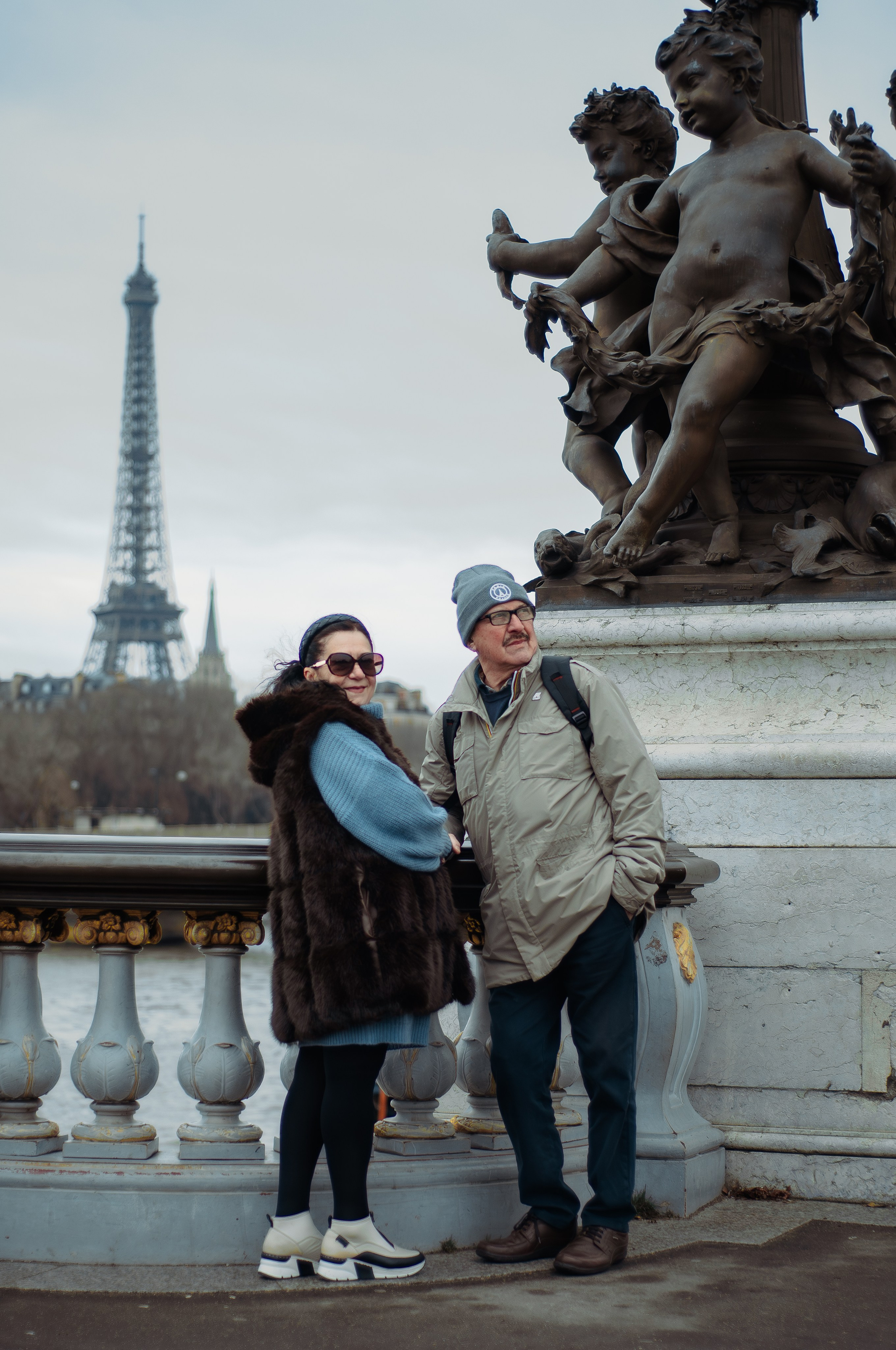 Photoshoot in Paris for the elderly couple. Paris photographer — Polina Osipova