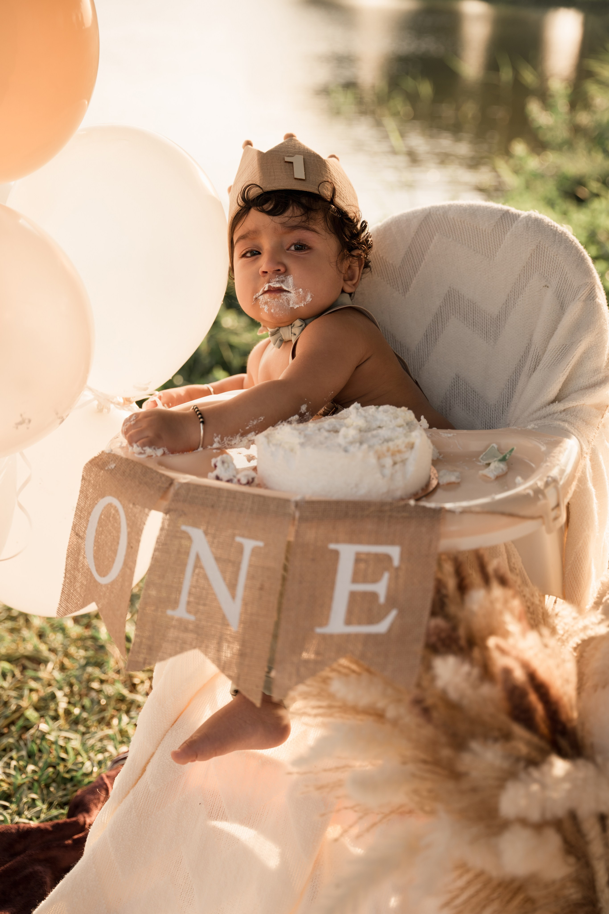 Cake smash. Angela Iakovleva — Family Photographer in Dubai