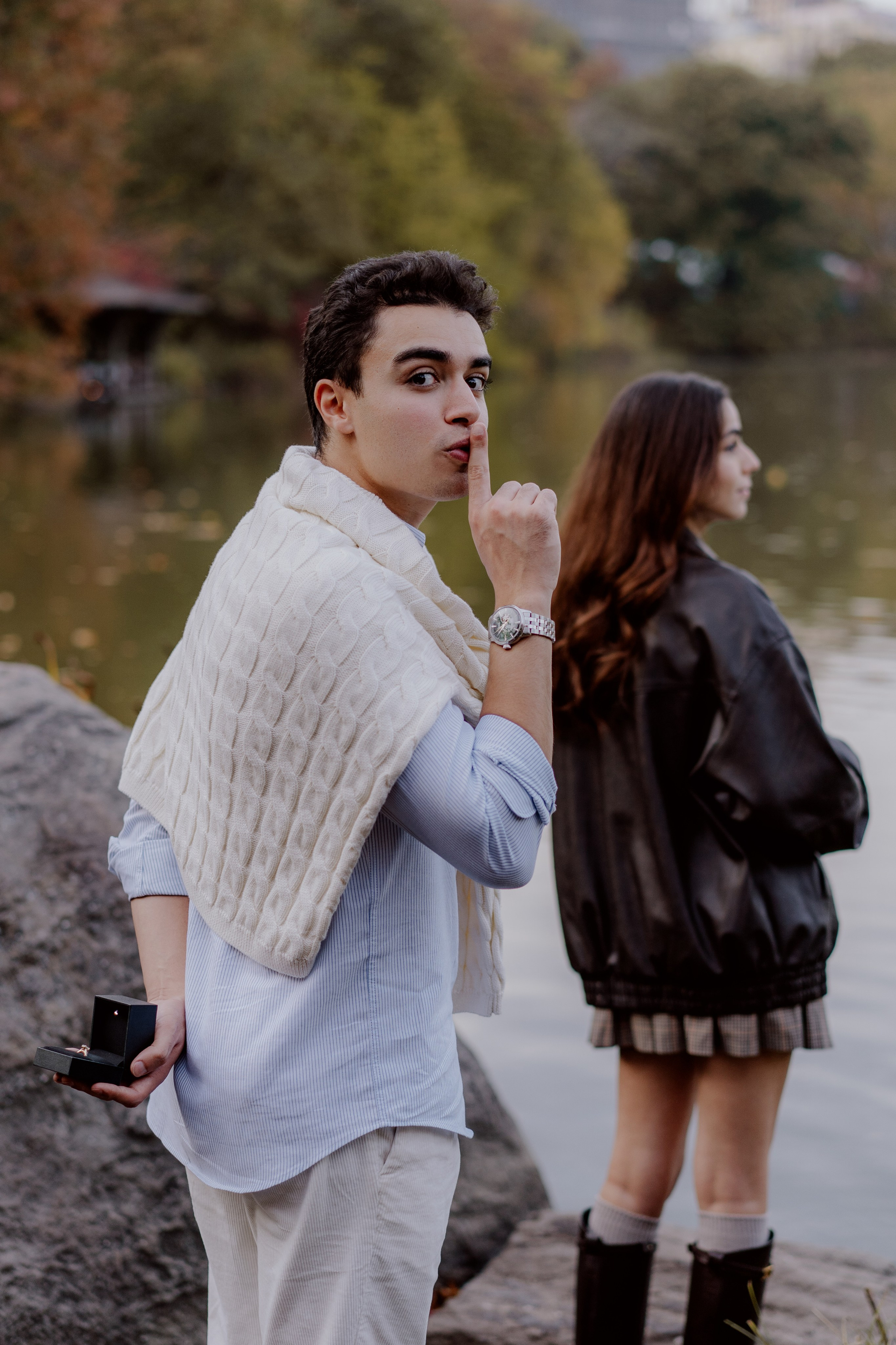 Proposal in Central Park. Videographer and photographer in New York // MAKAROV.VIDEO