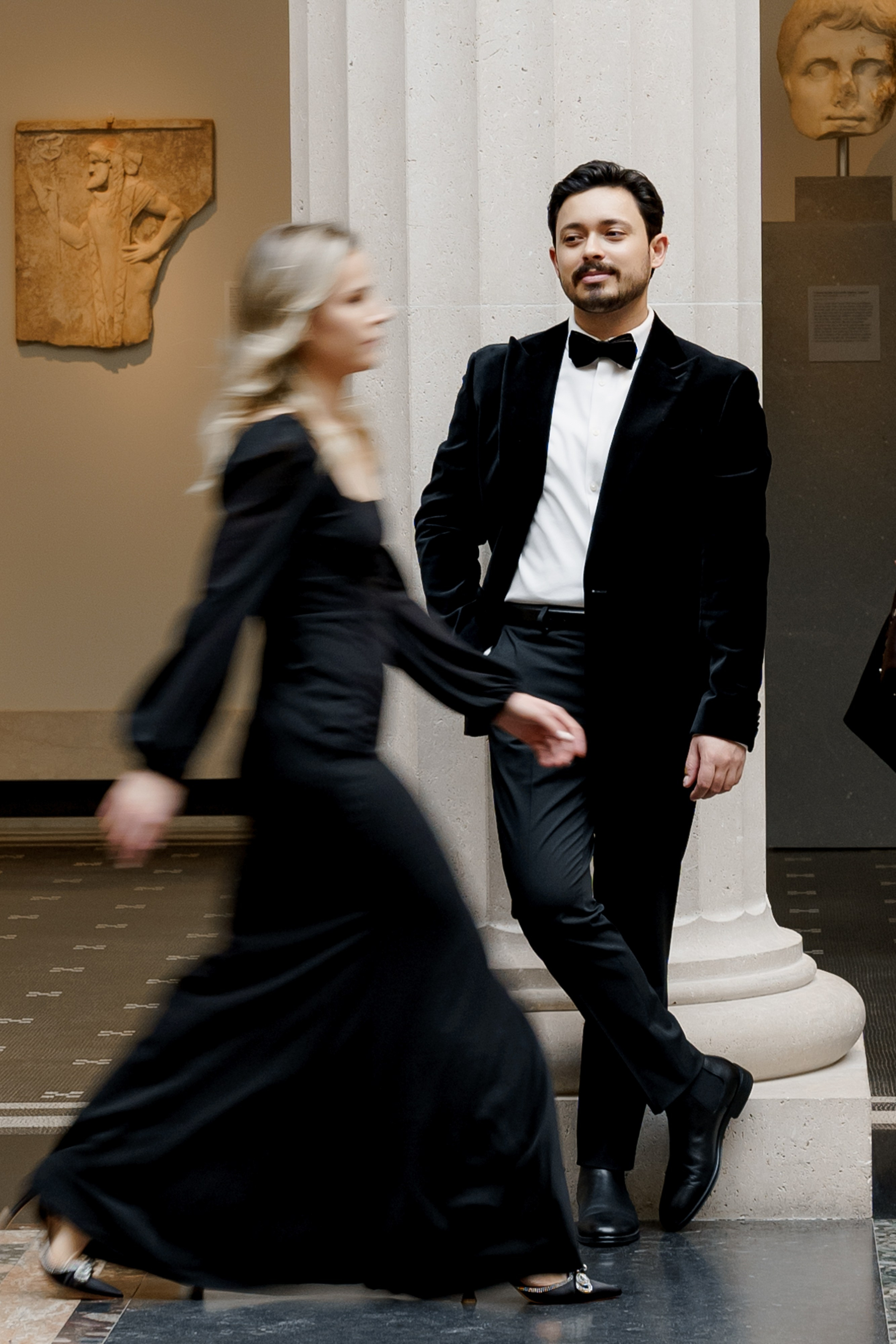 Caroline and Brendan’s Museum MET and Library Engagement Shoot. Wedding photographer and videographer New York | New Jersey